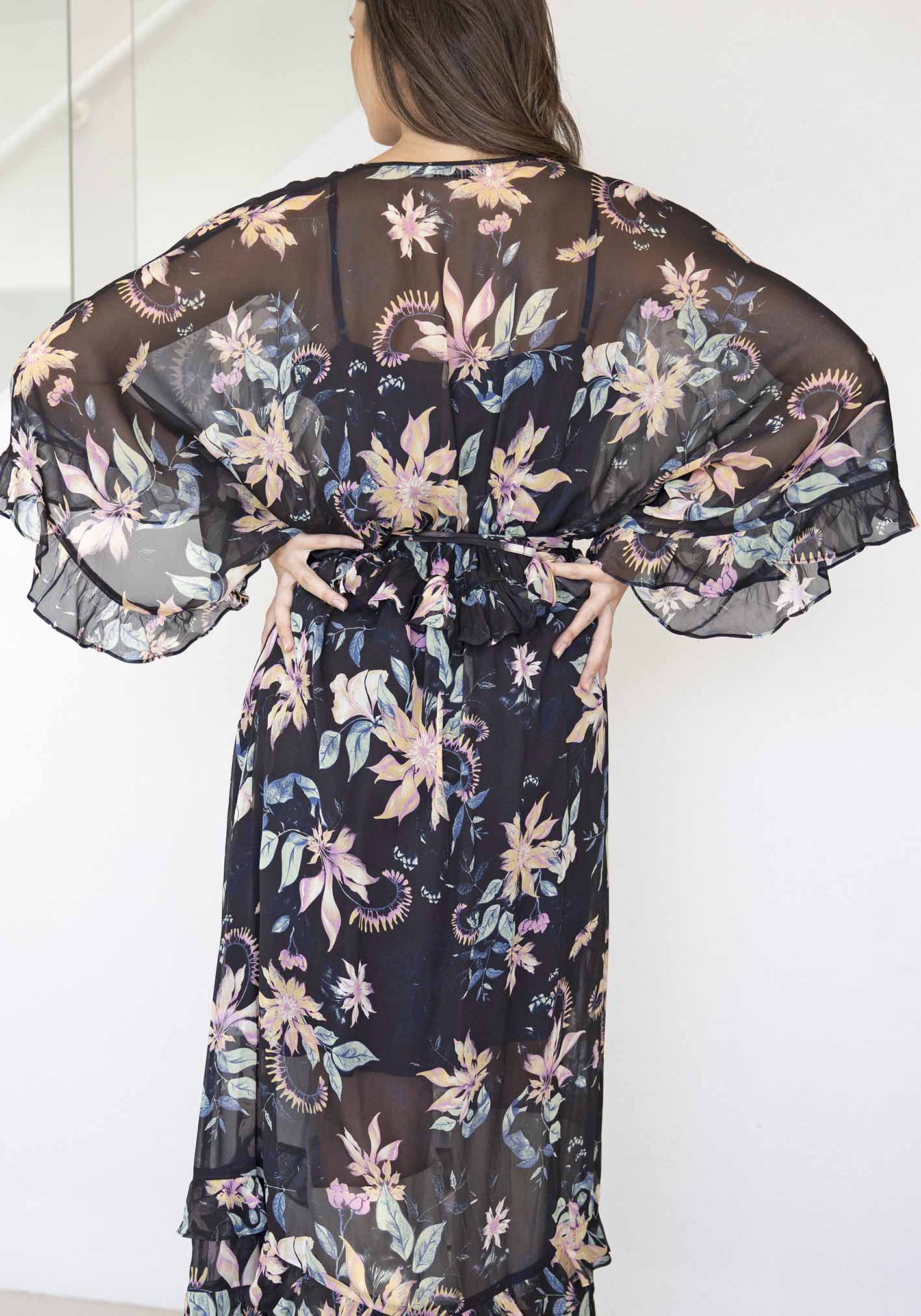 Belle Fleur Resort Kaftan Maxi Dress