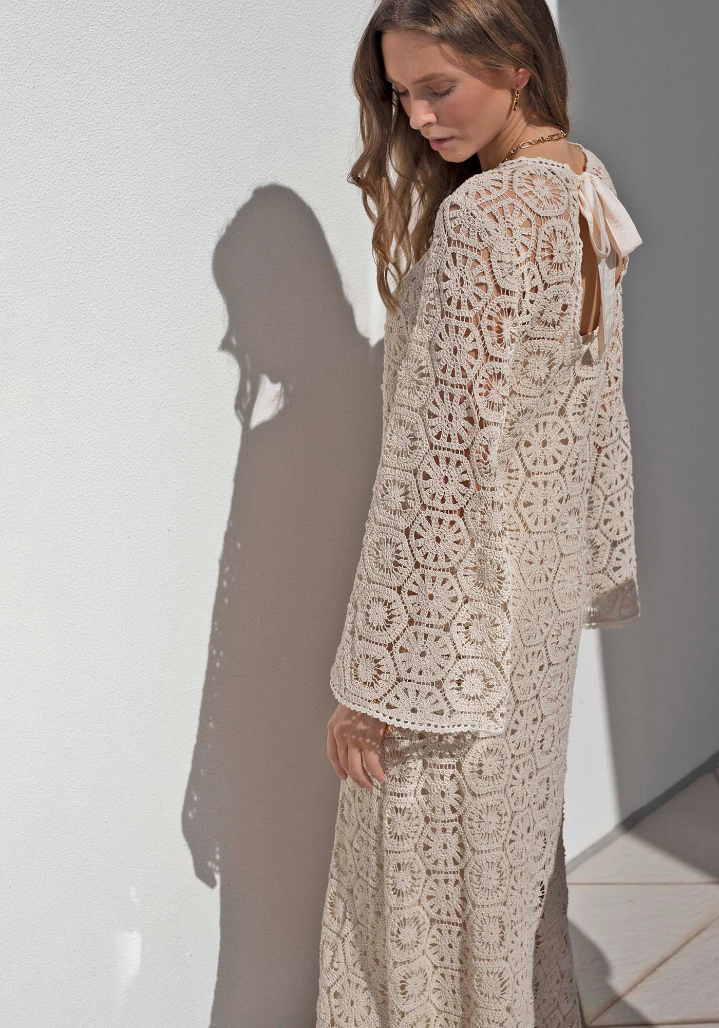 Sedona Crochet Lace Maxi Dress