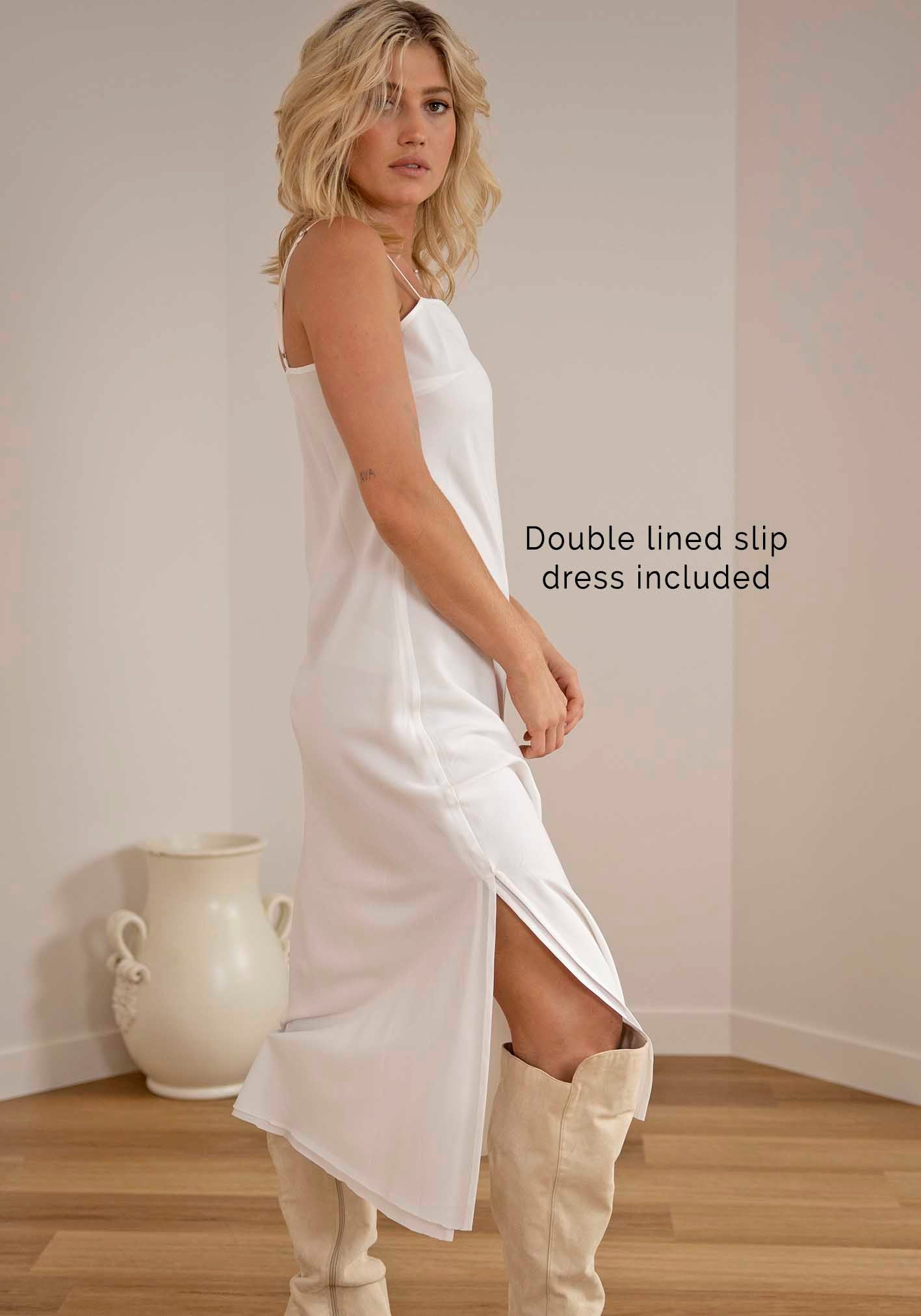 The Romantic White Lace Maxi Dress