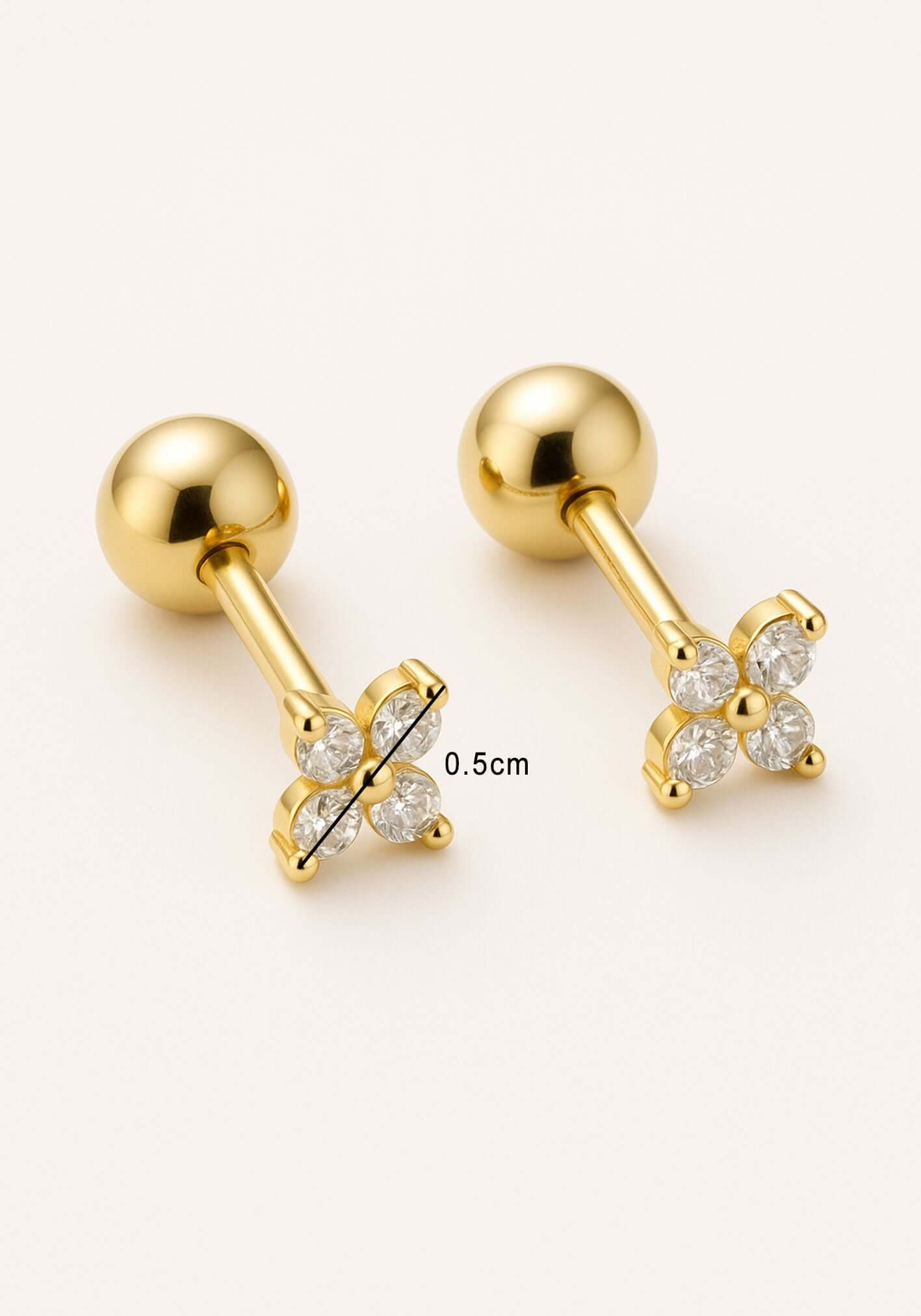 Wish Upon a Clover Stud Earrings