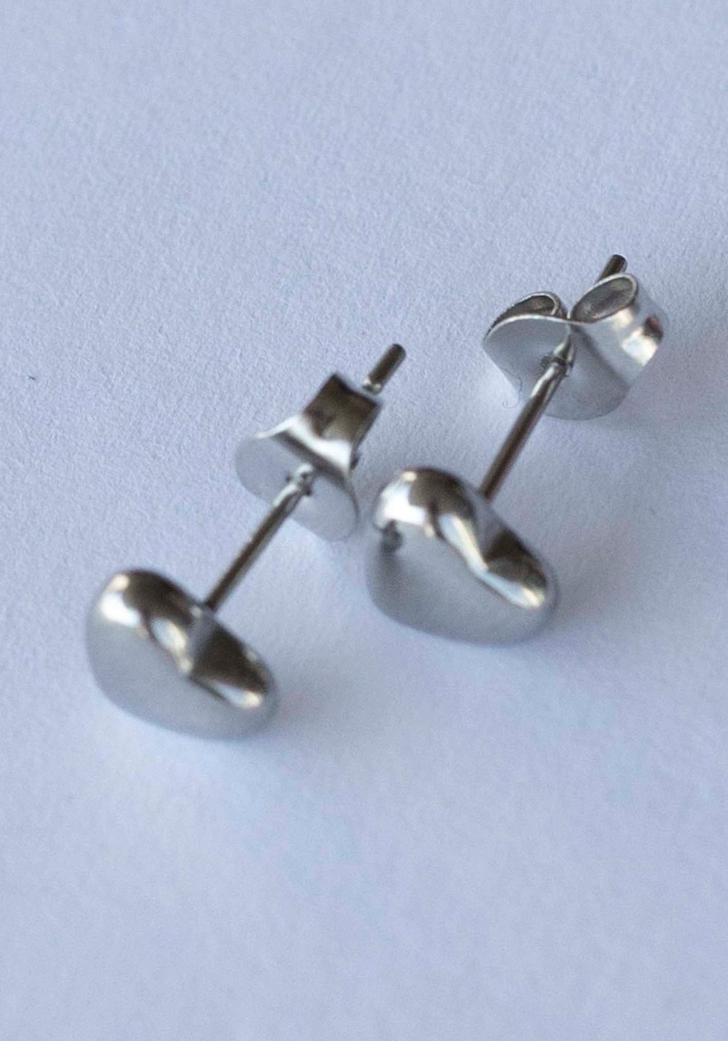 Amore Silver Stud Earrings