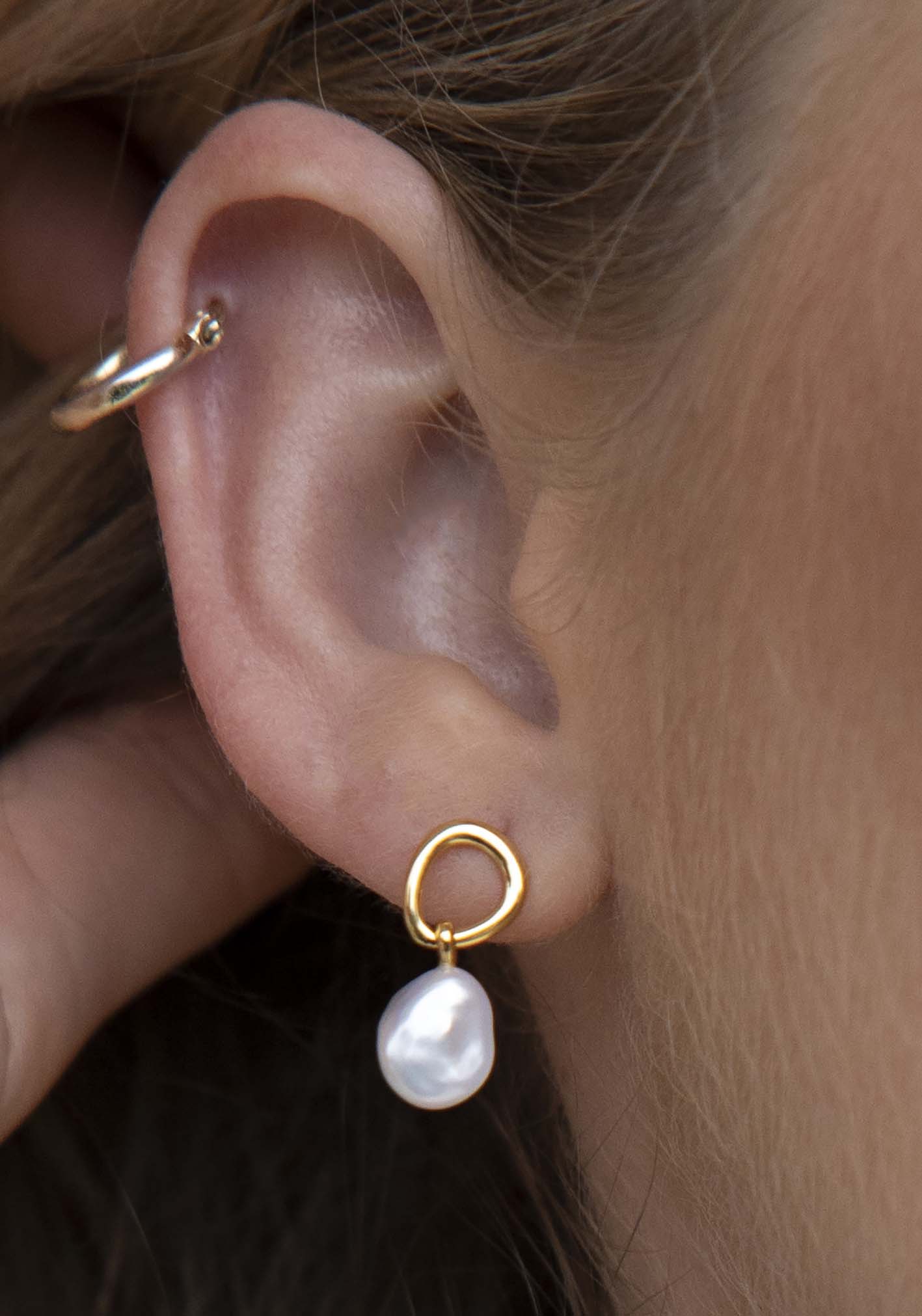 Irregular Magic Freshwater Pearl Earrings