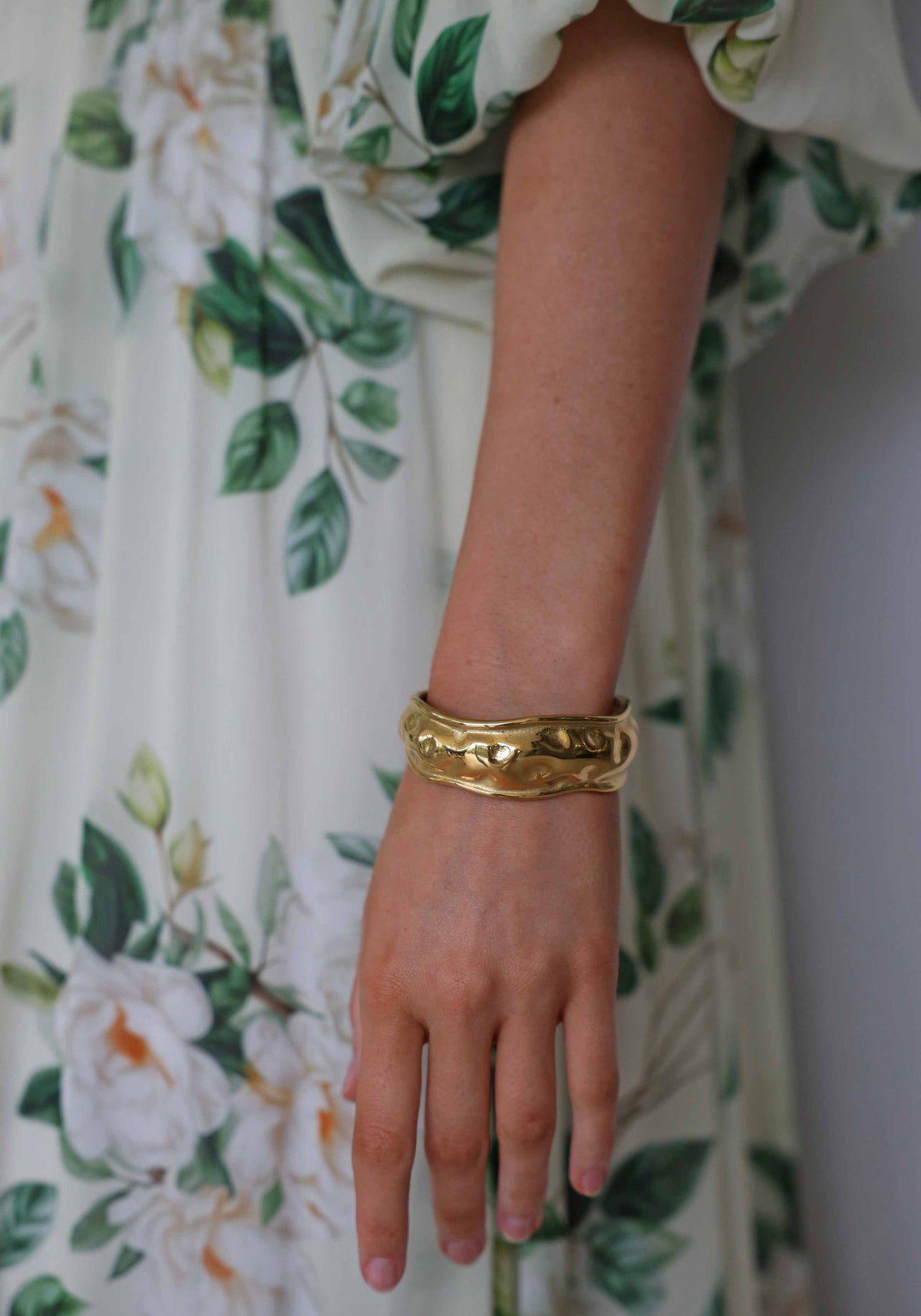 Castaway Gold Cuff Bracelet