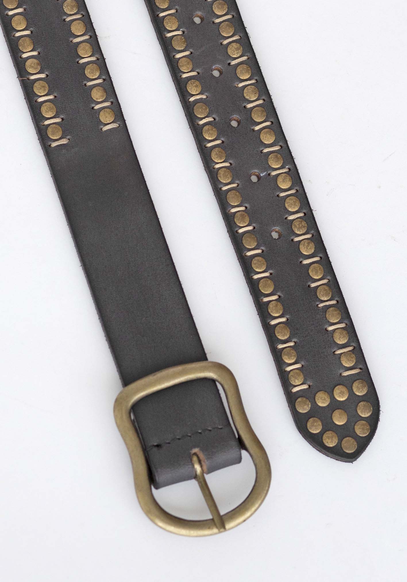 Cobra Leather Studded Belt