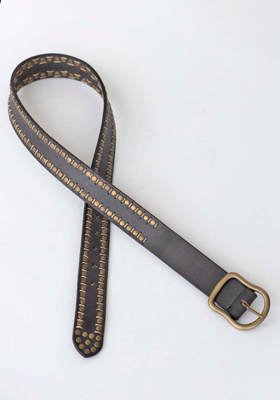 Cobra Leather Studded Belt