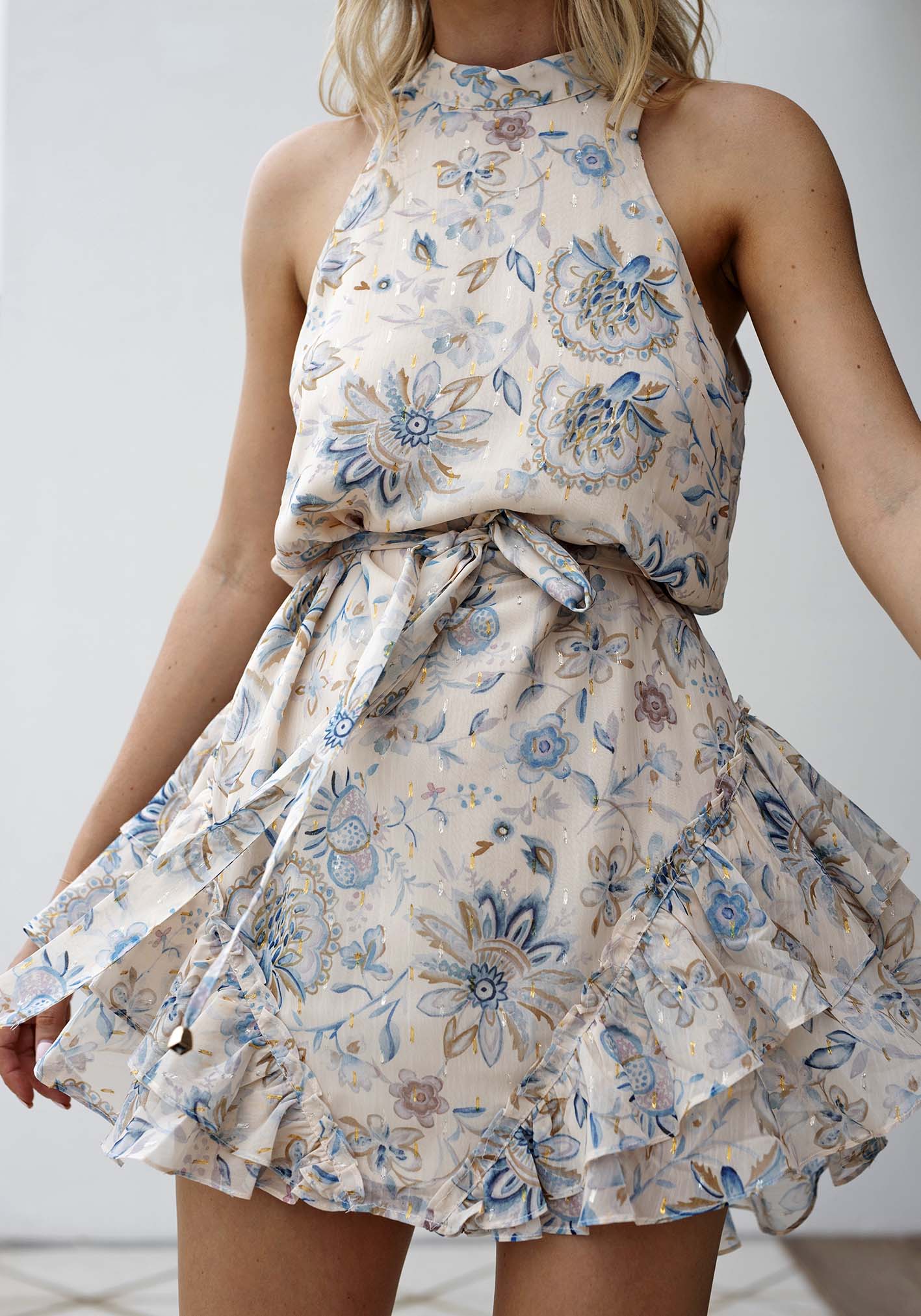 Emotions Floral Sleeveless Mini Dress