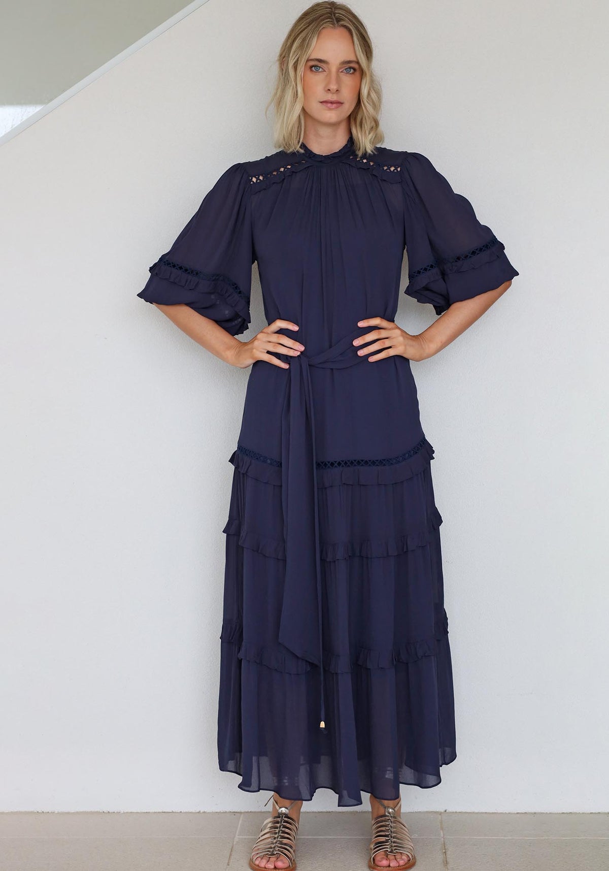 Enchantress Navy Maxi Dress
