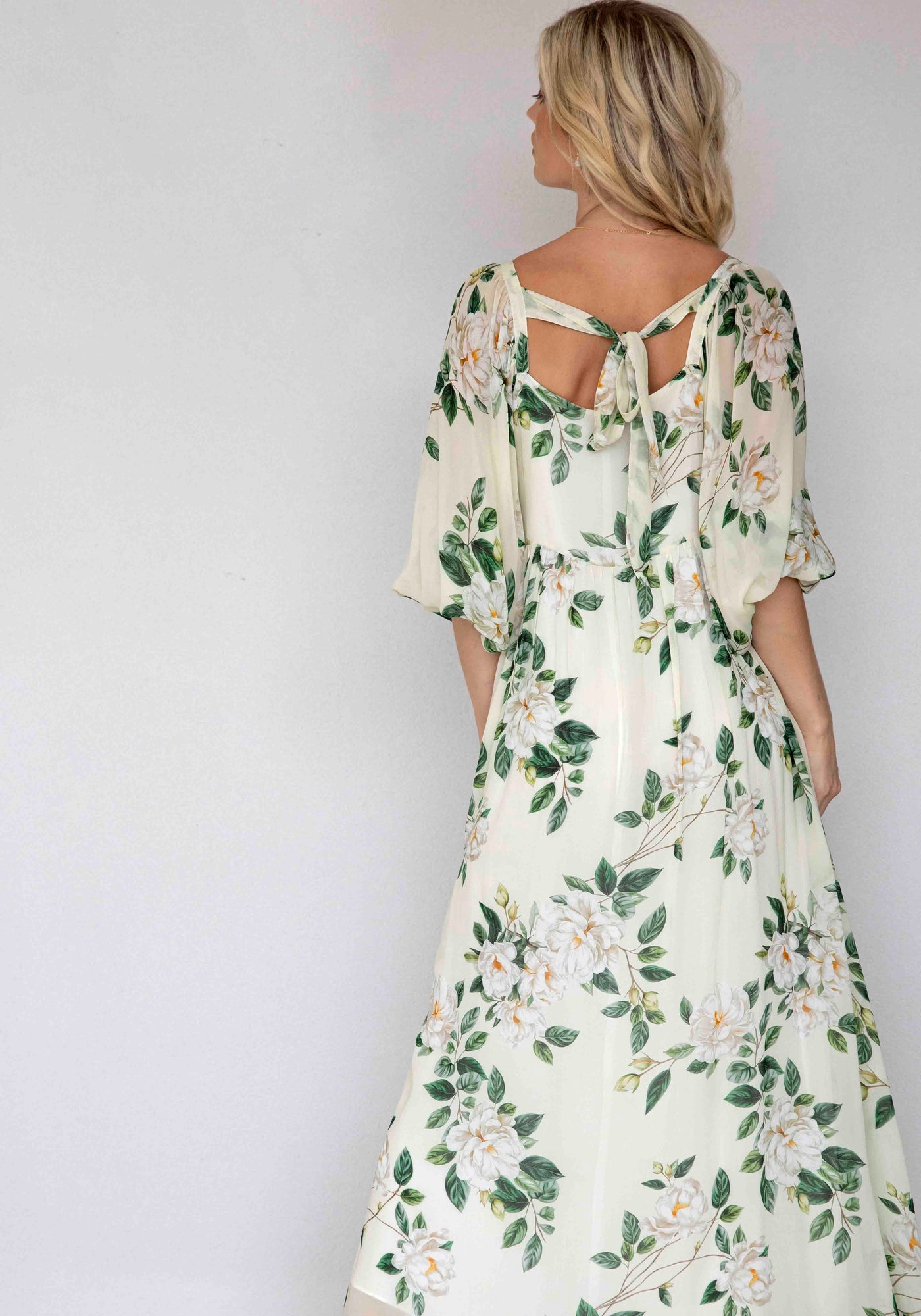 Eternal Floral Sleeve Maxi Dress