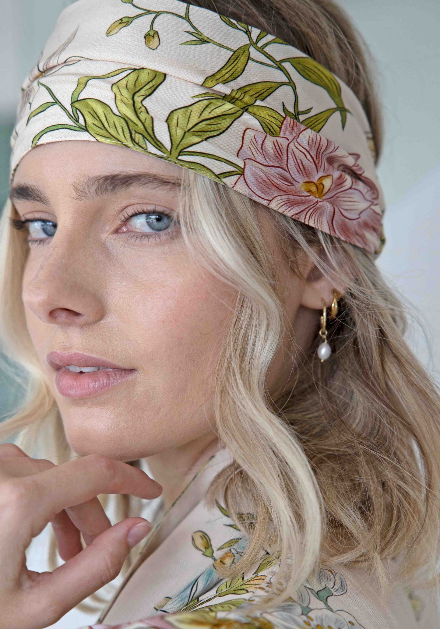 Everywhere Gold Hoop and Pearl Drop Set