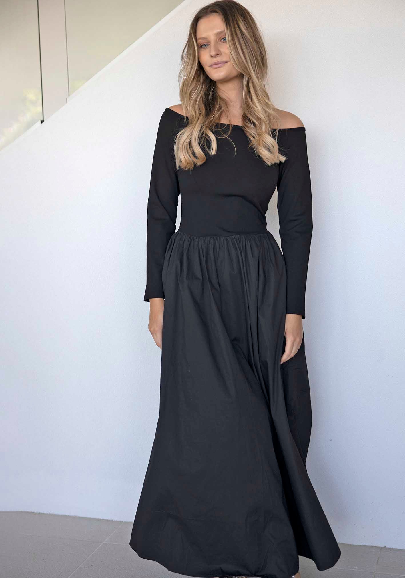 Fifth Avenue Black Maxi Dress