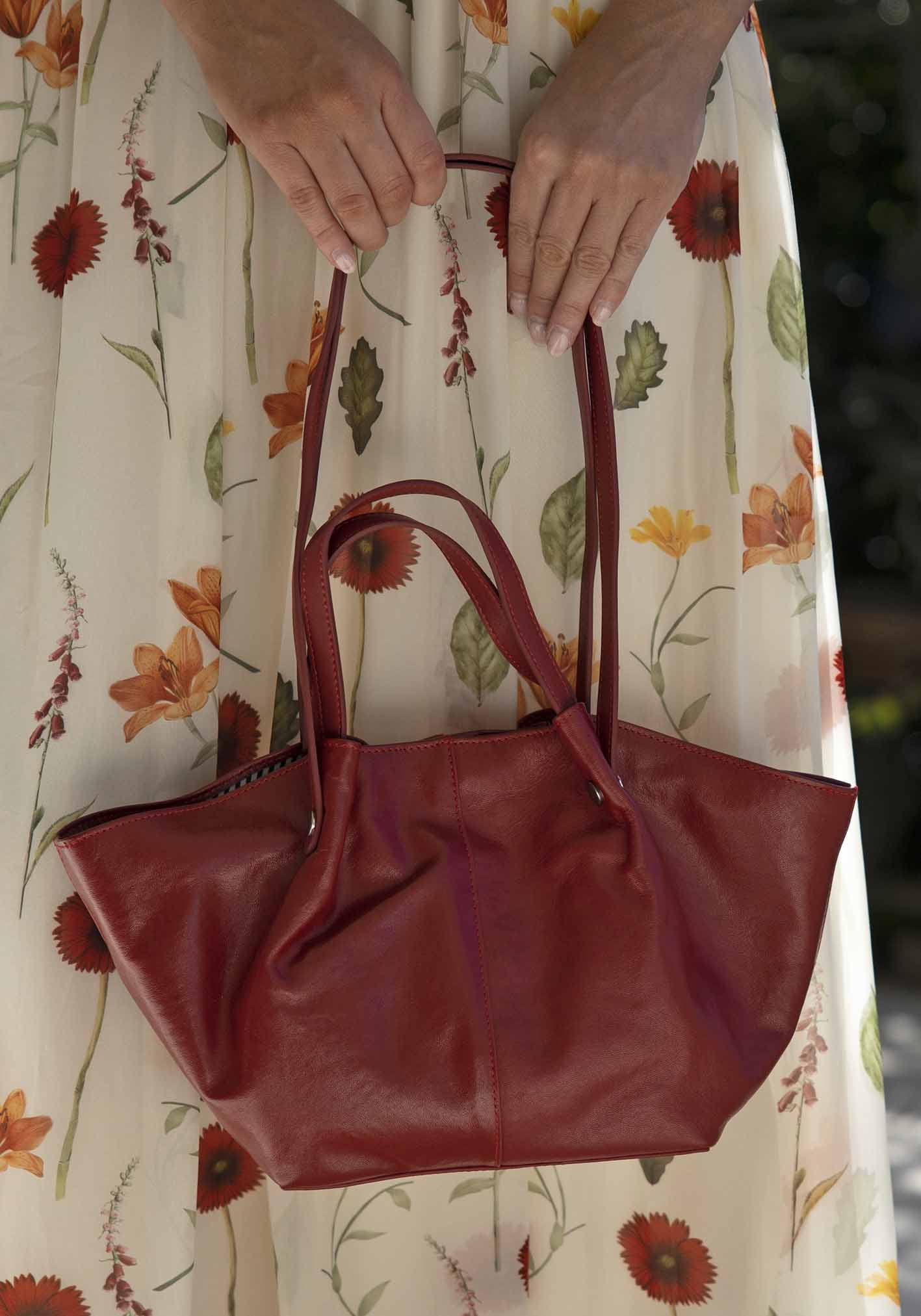 Florence Red Leather Bag
