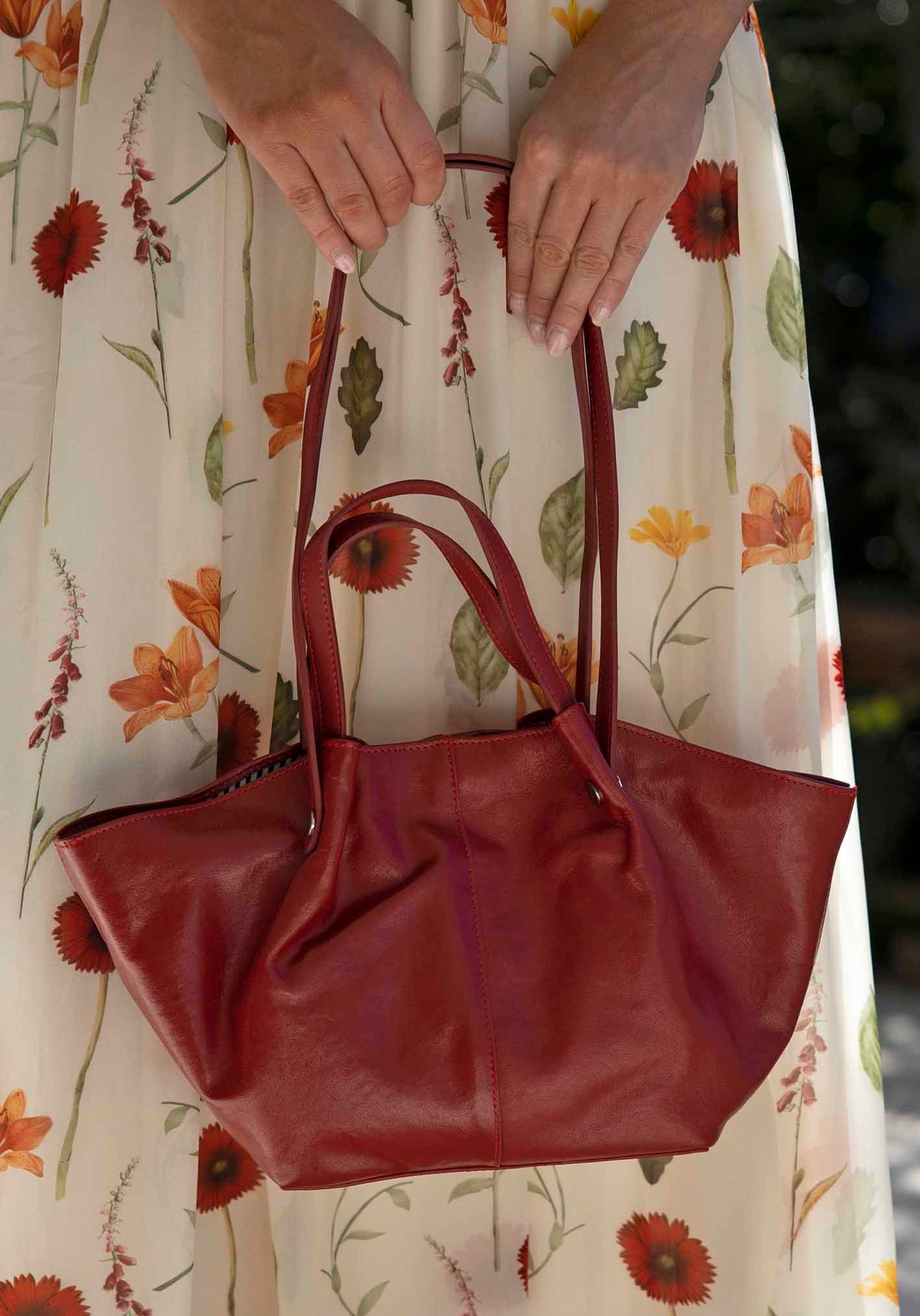 Florence Red Leather Bag