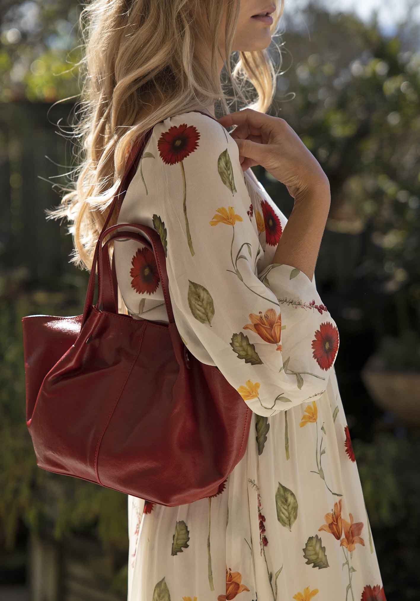 Florence Red Leather Bag