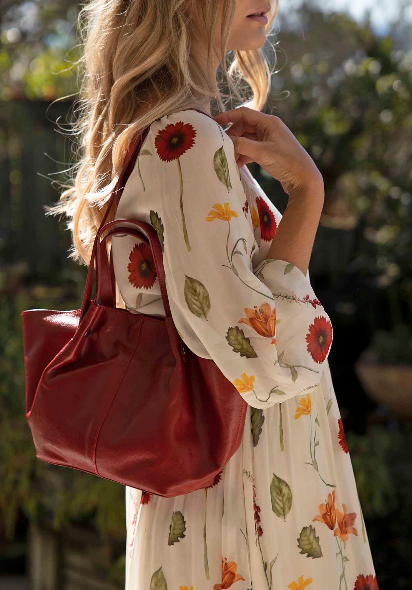 Florence Red Leather Bag