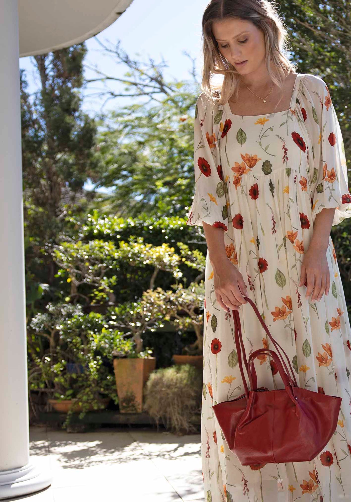 Florence Red Leather Bag