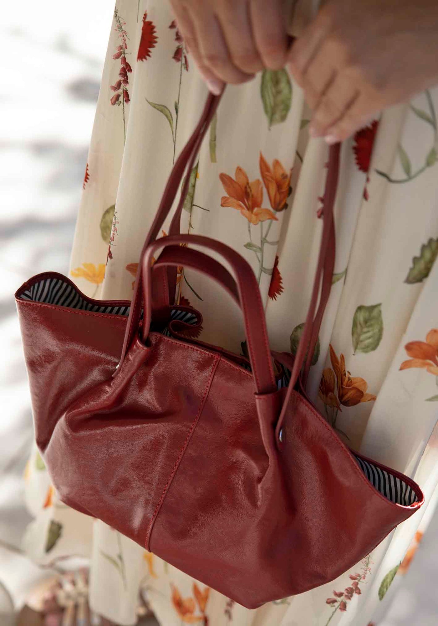 Florence Red Leather Bag