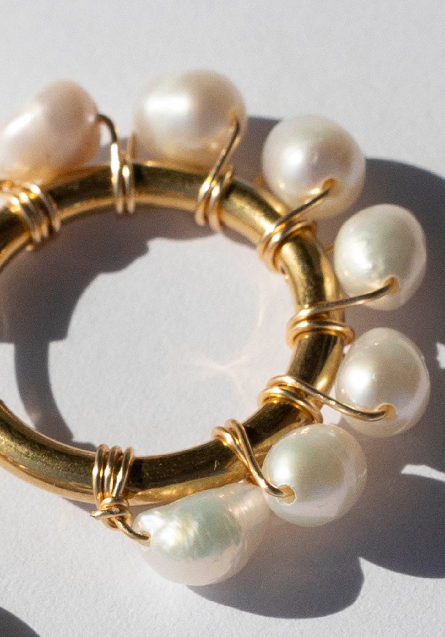 Fresh Water Pearl Hoops