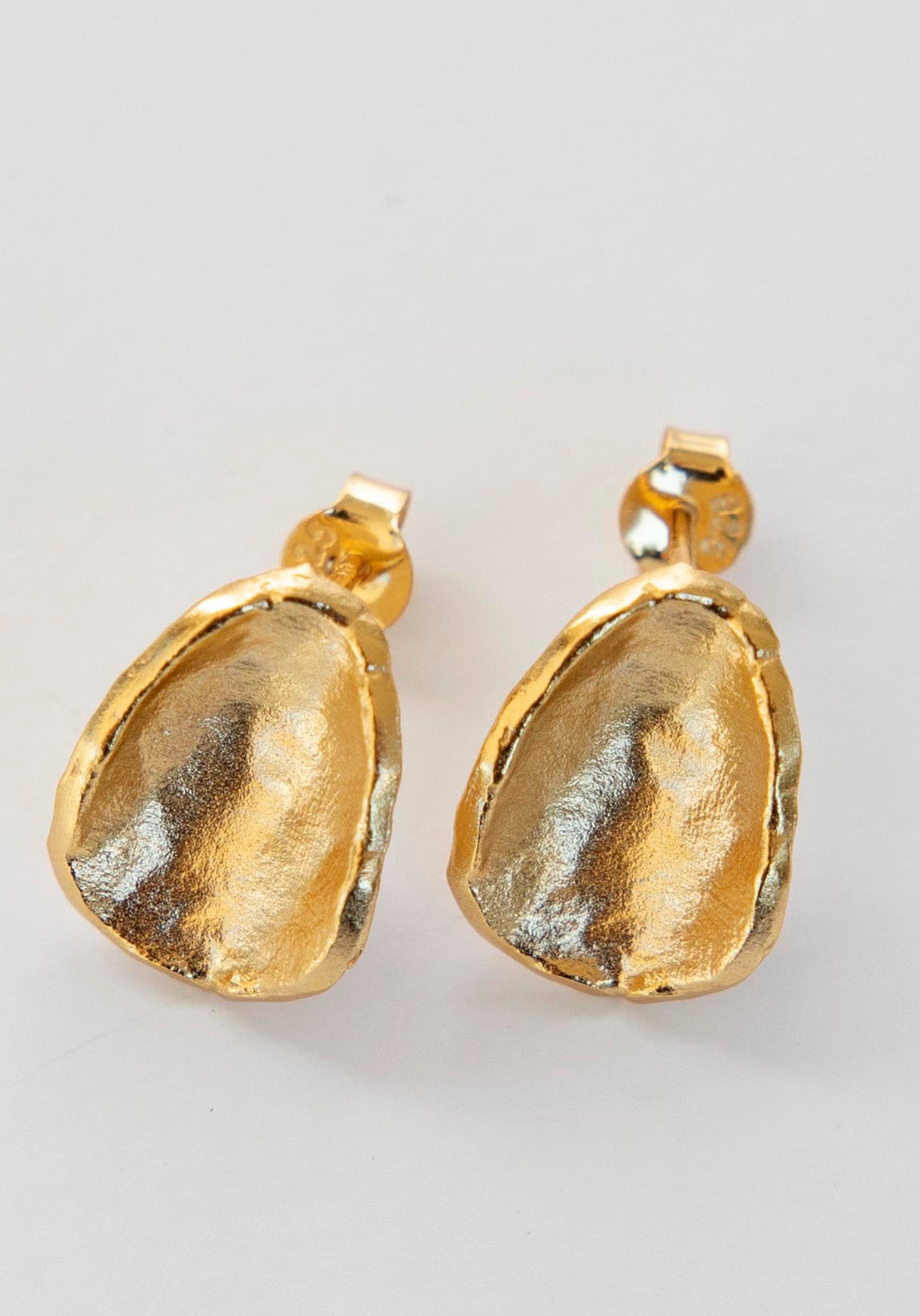 Golden Drift Stud Earrings