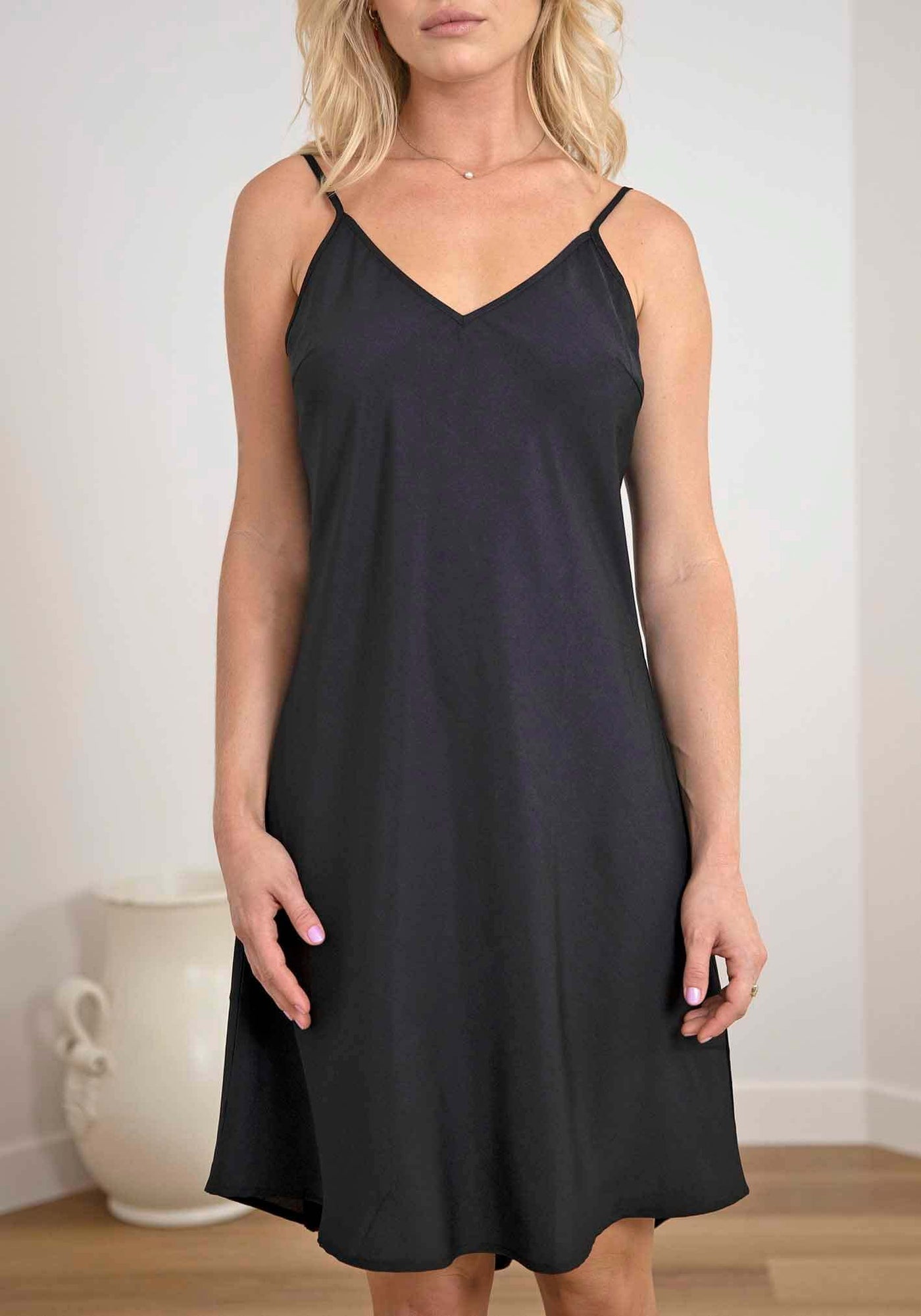 Hurricane Crochet Knit Midi Dress Black