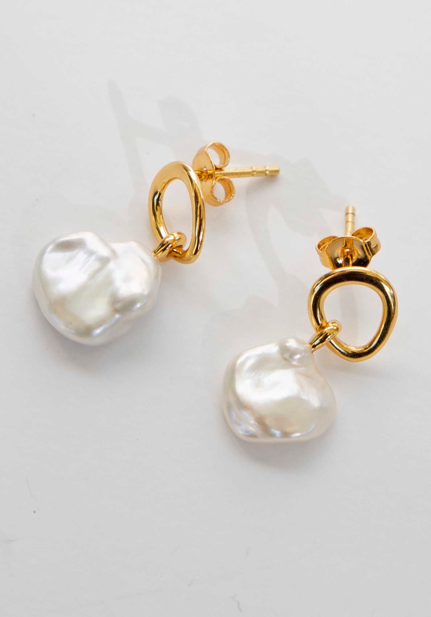 Irregular Magic Freshwater Pearl Earrings