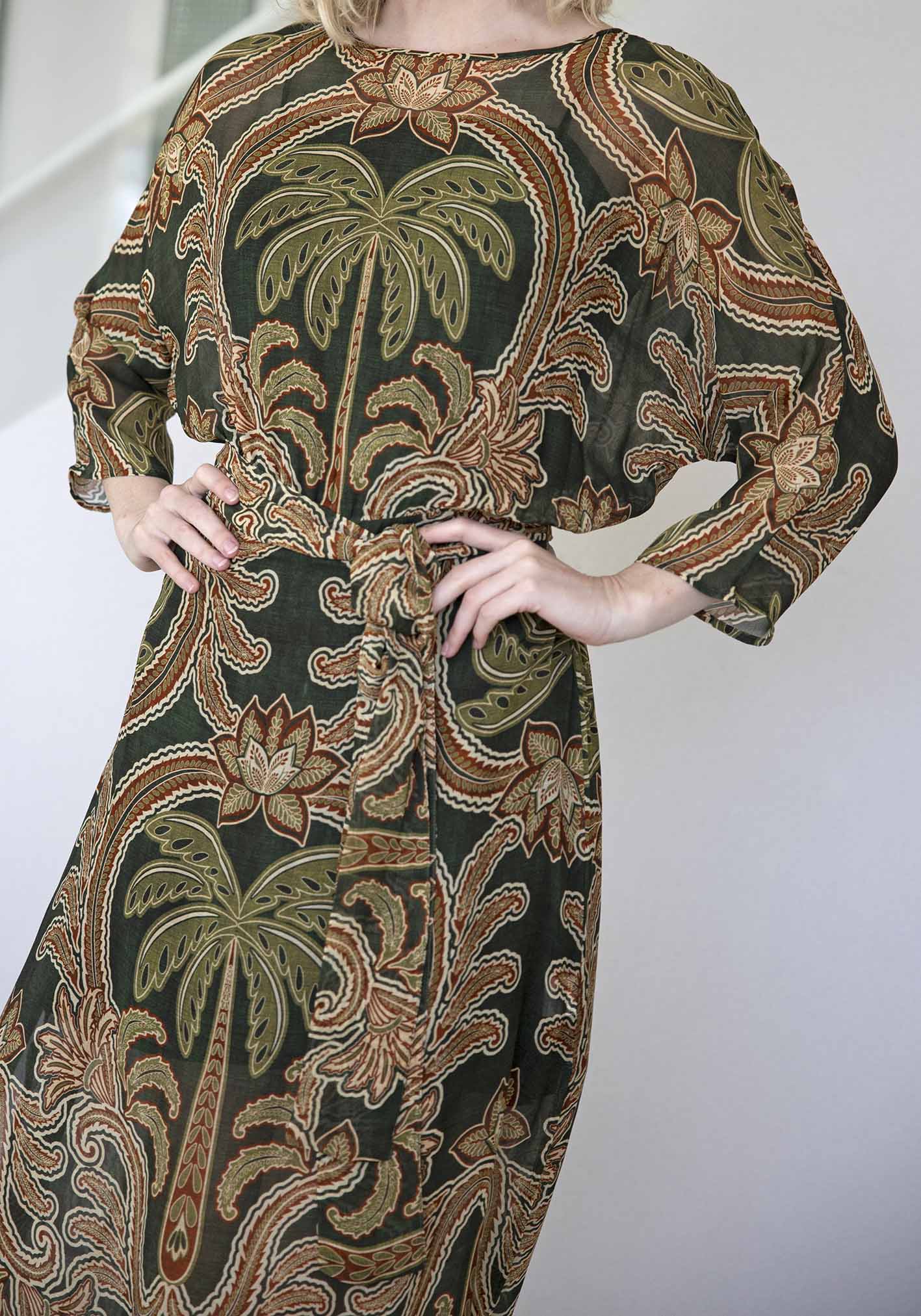 Isla Palm Resort Kaftan Dress
