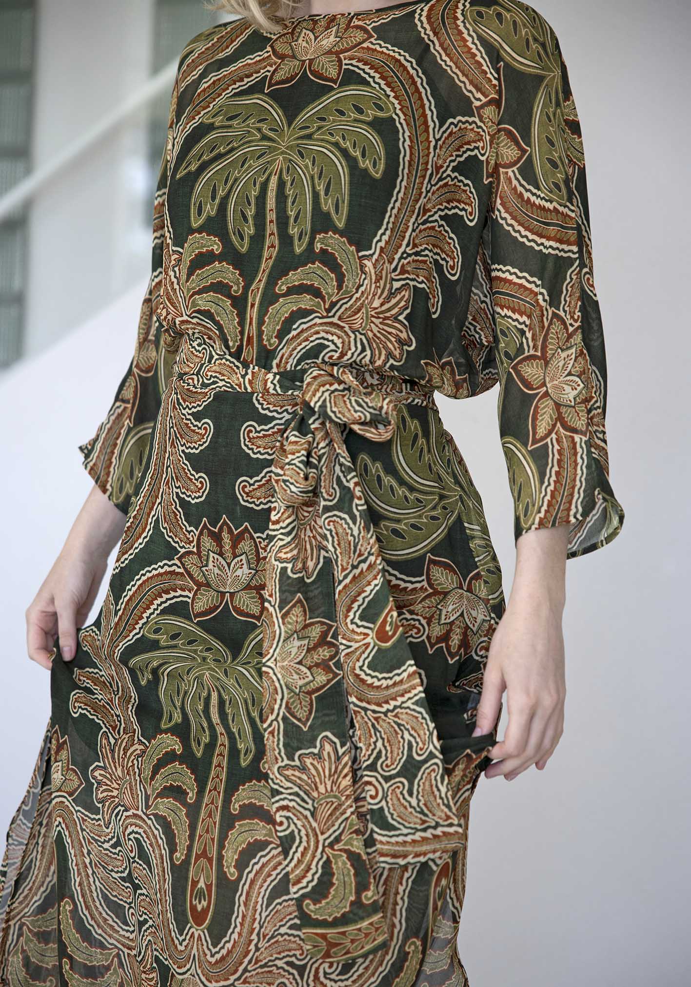 Isla Palm Resort Kaftan Dress