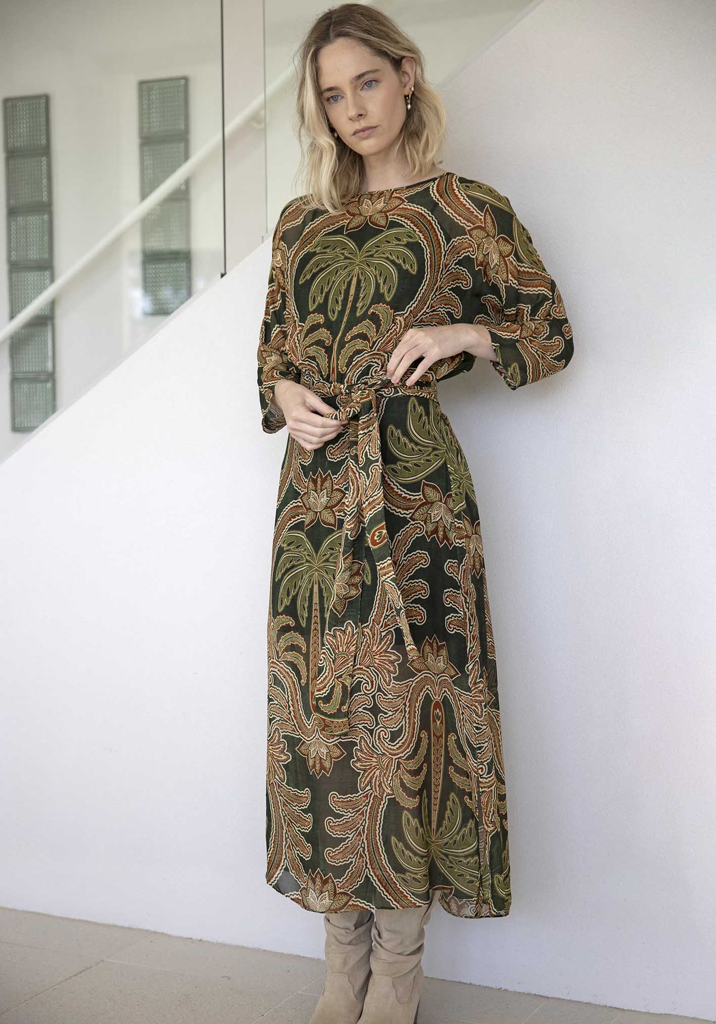 Isla Palm Resort Kaftan Dress