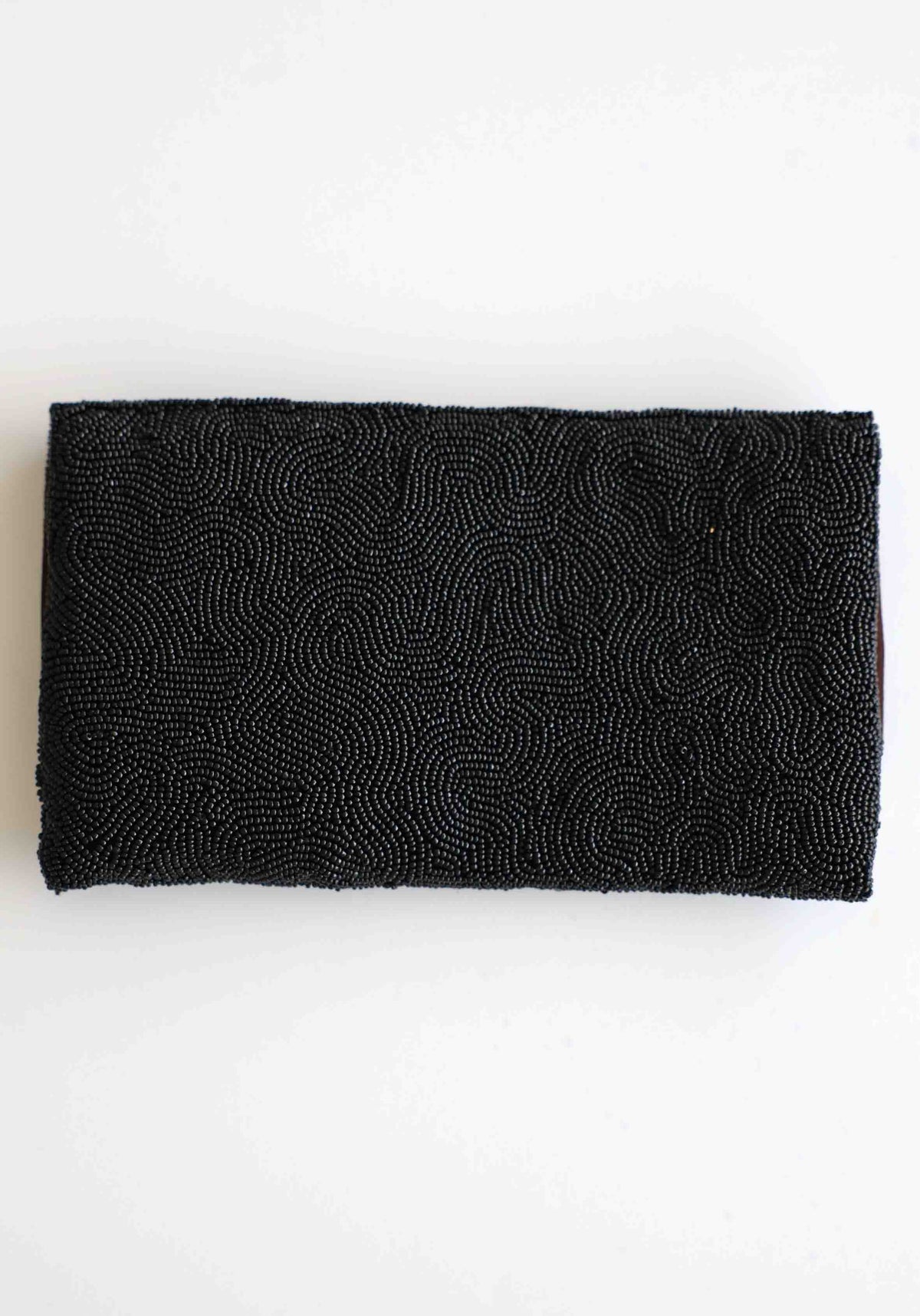 Isla Palm Hand Beaded Clutch Bag