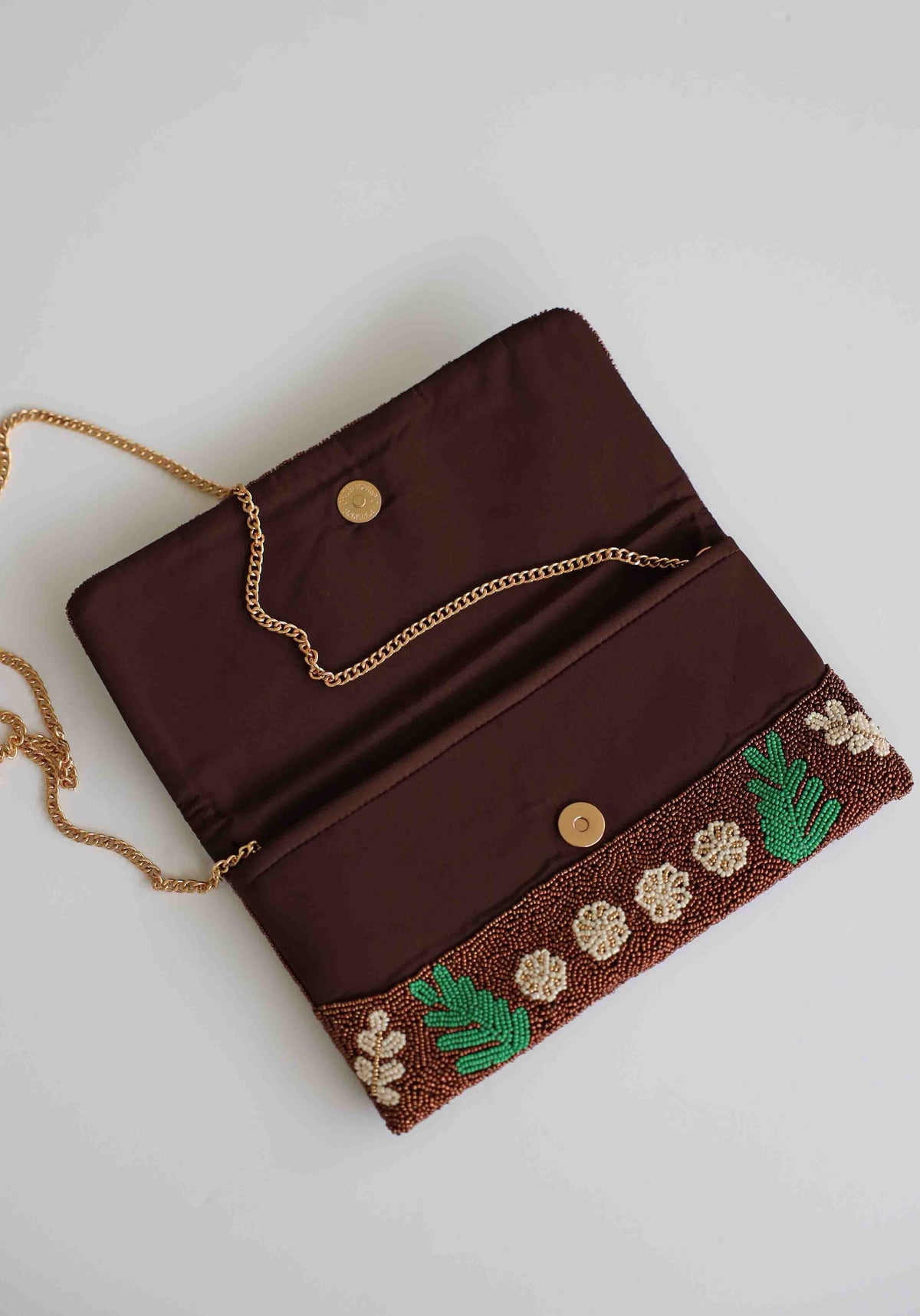 La Dolce Hand Beaded Clutch Bag