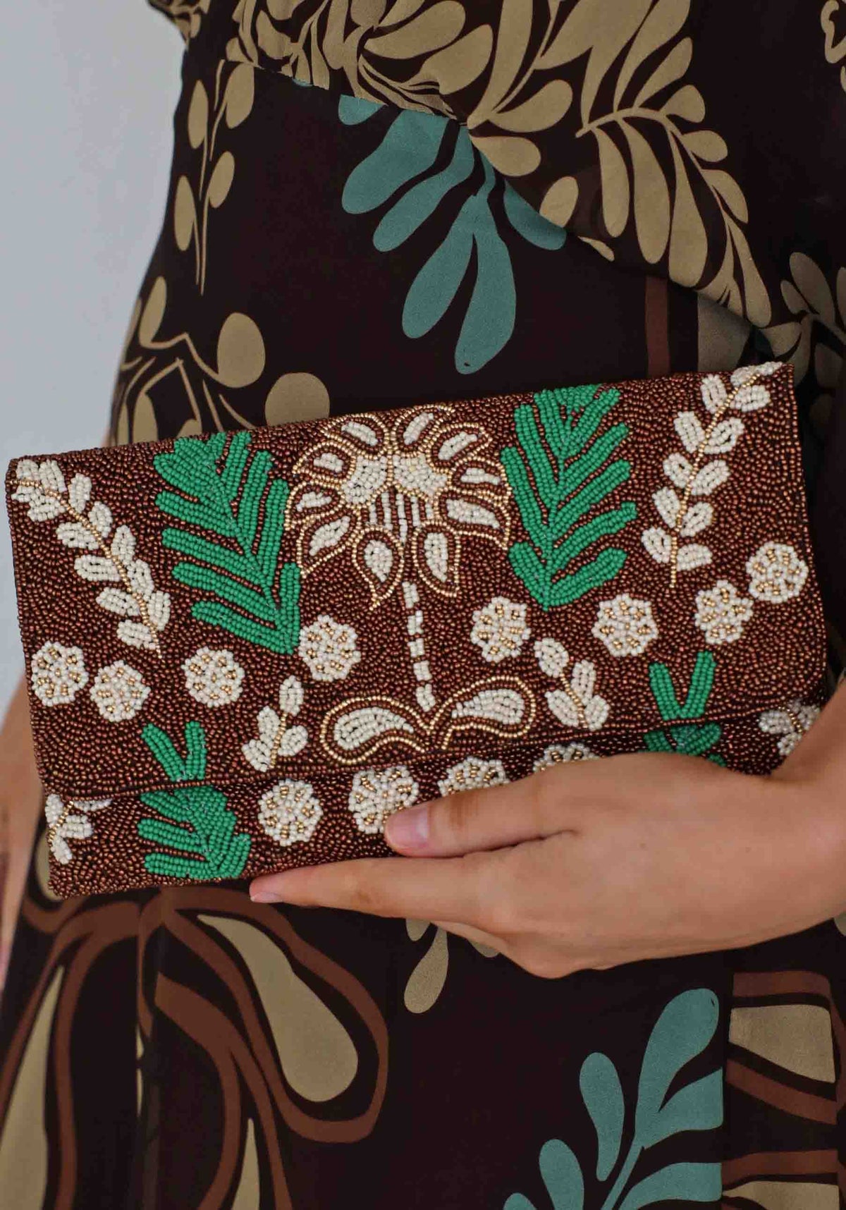 La Dolce Hand Beaded Clutch Bag