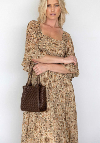 Liberte Paisley Sleeve Maxi Dress