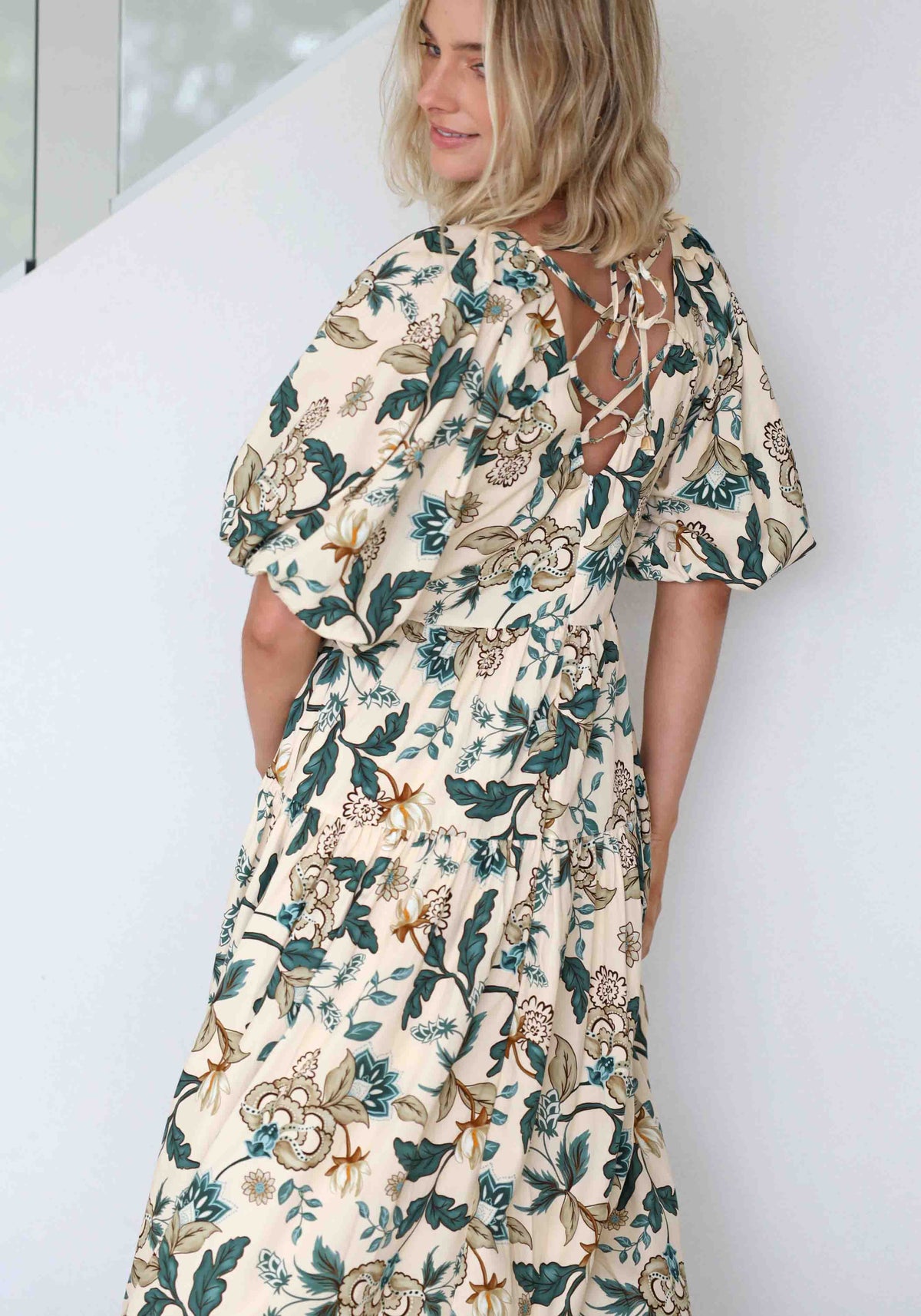 Love Story Floral Tie Back Maxi Dress