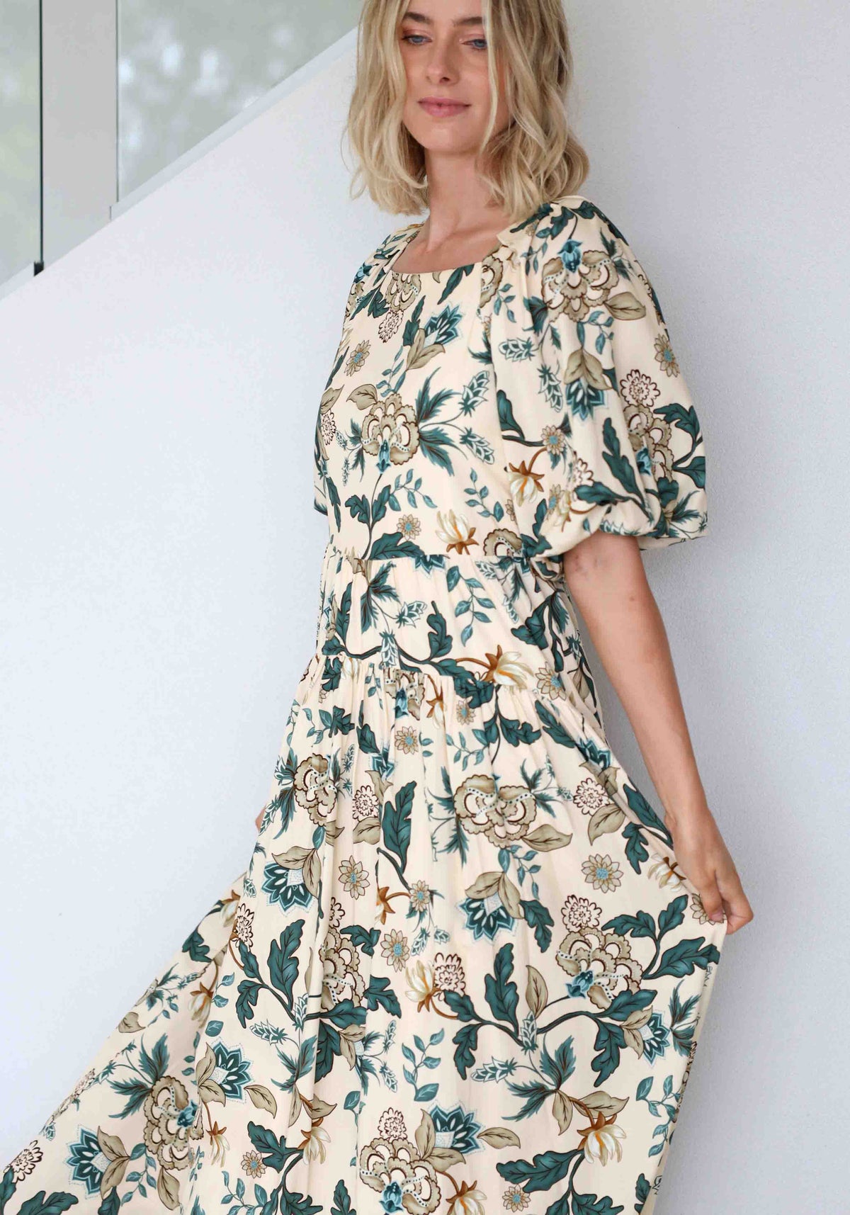 Love Story Floral Tie Back Maxi Dress