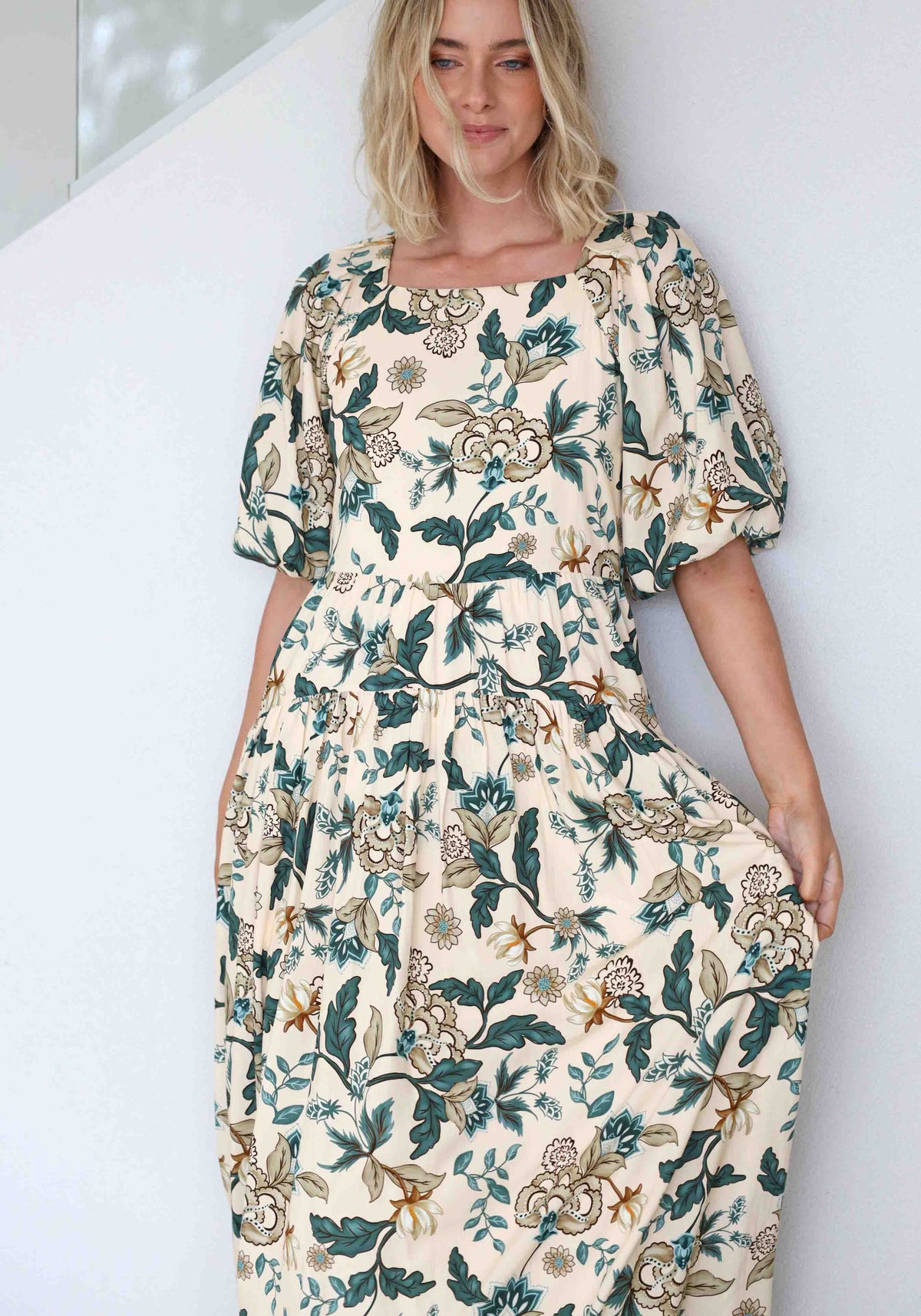 Love Story Floral Tie Back Maxi Dress