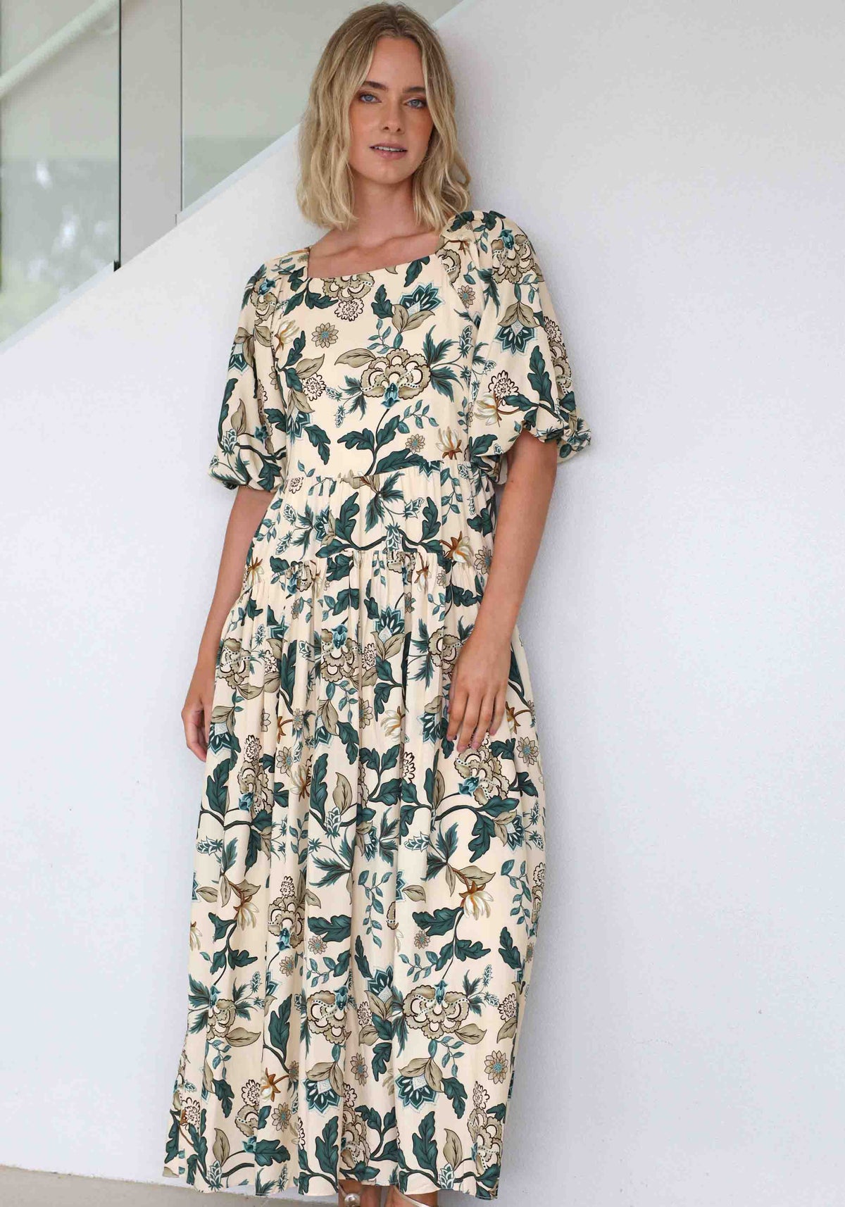 Love Story Floral Tie Back Maxi Dress