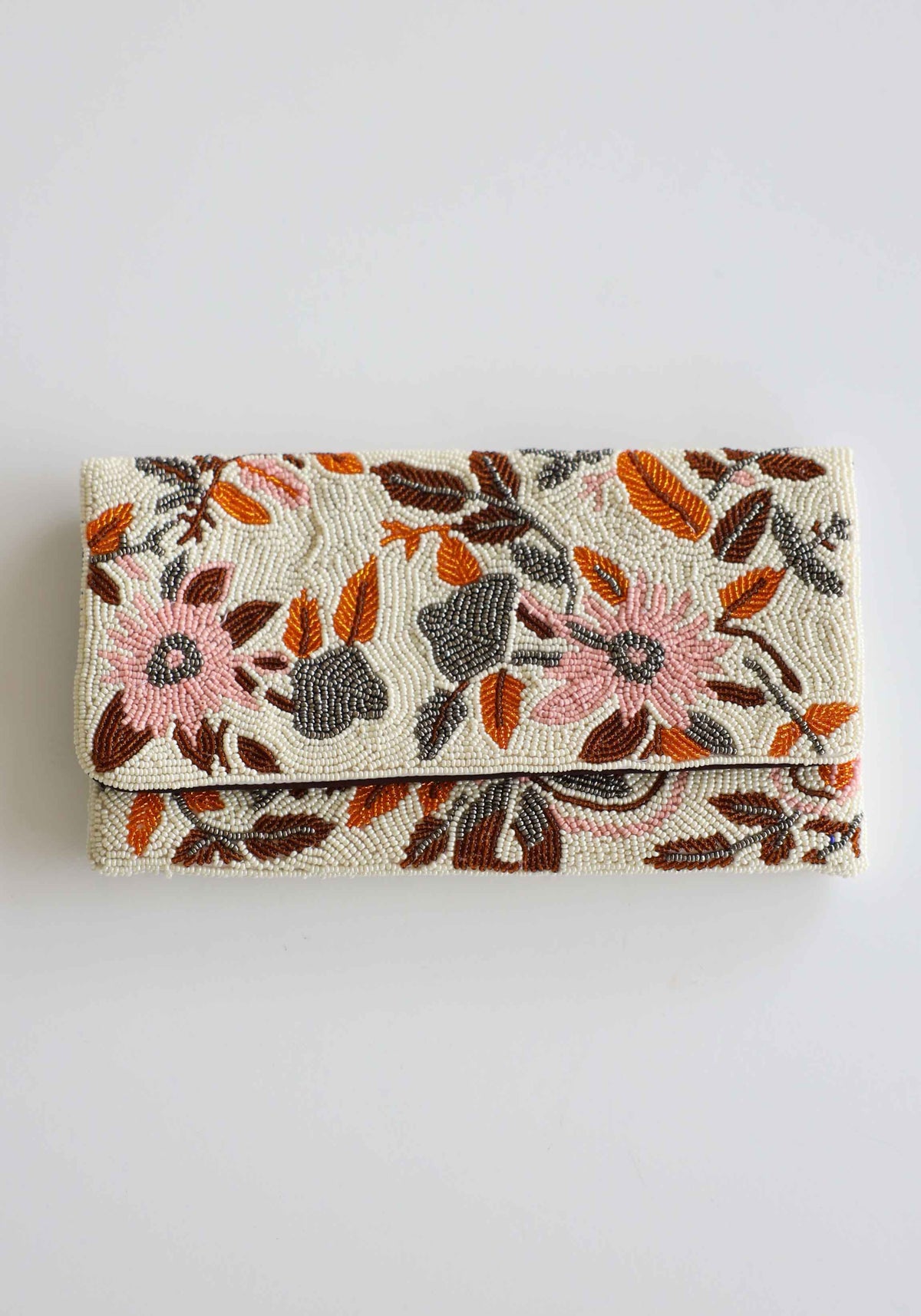 Mahalo Hand Beaded Clutch Bag
