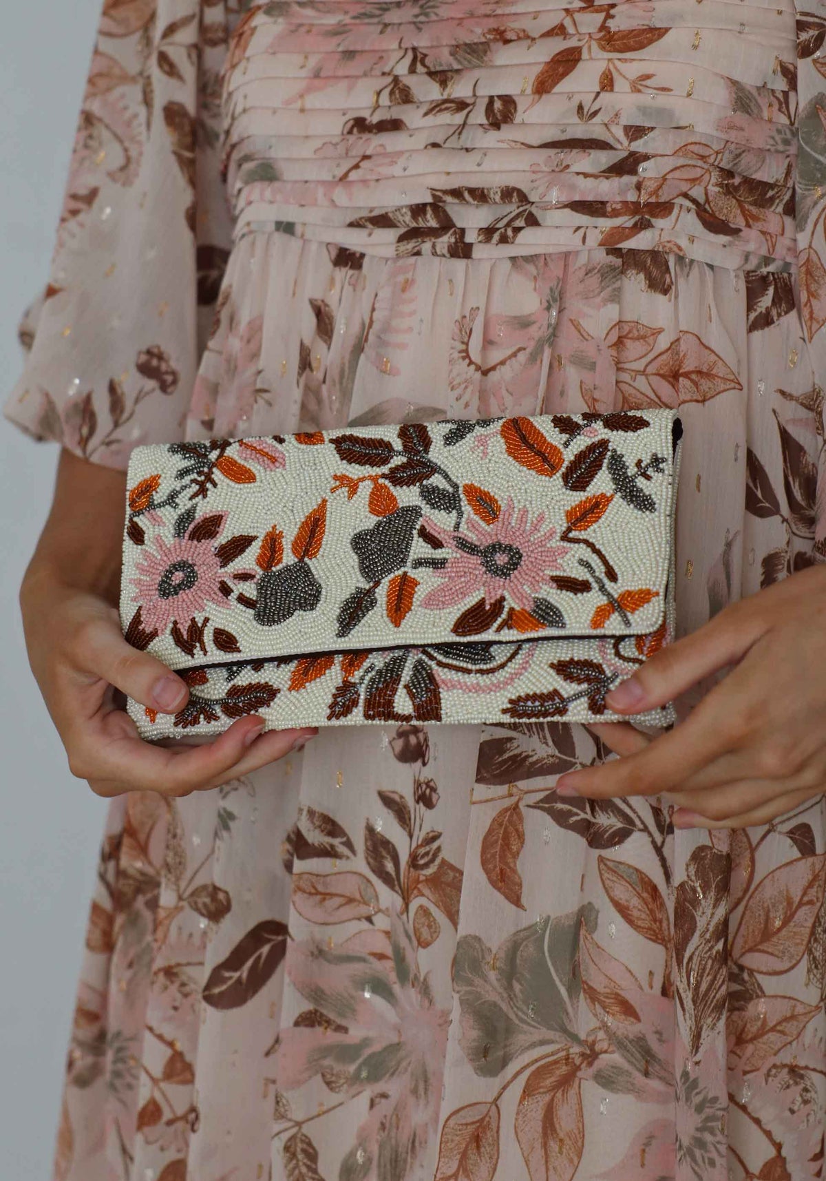Mahalo Hand Beaded Clutch Bag
