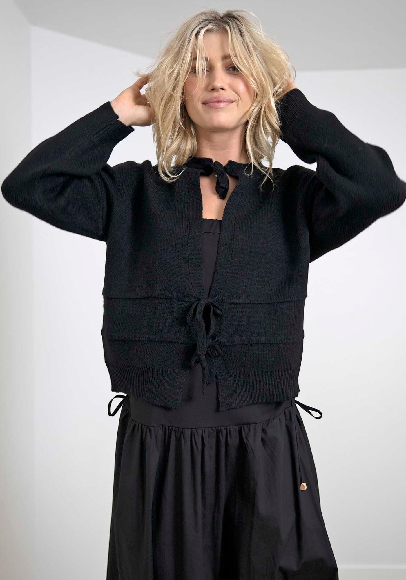 Matchmaker Black Bow Cardigan