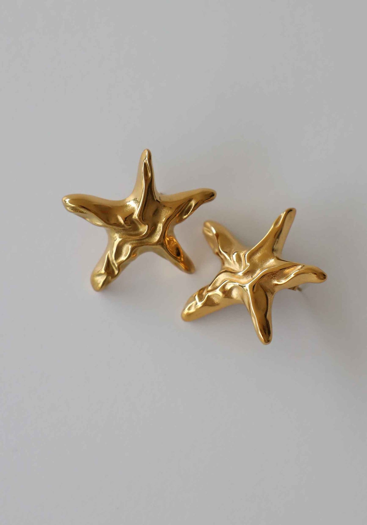 Mermaid Star Gold Earrings