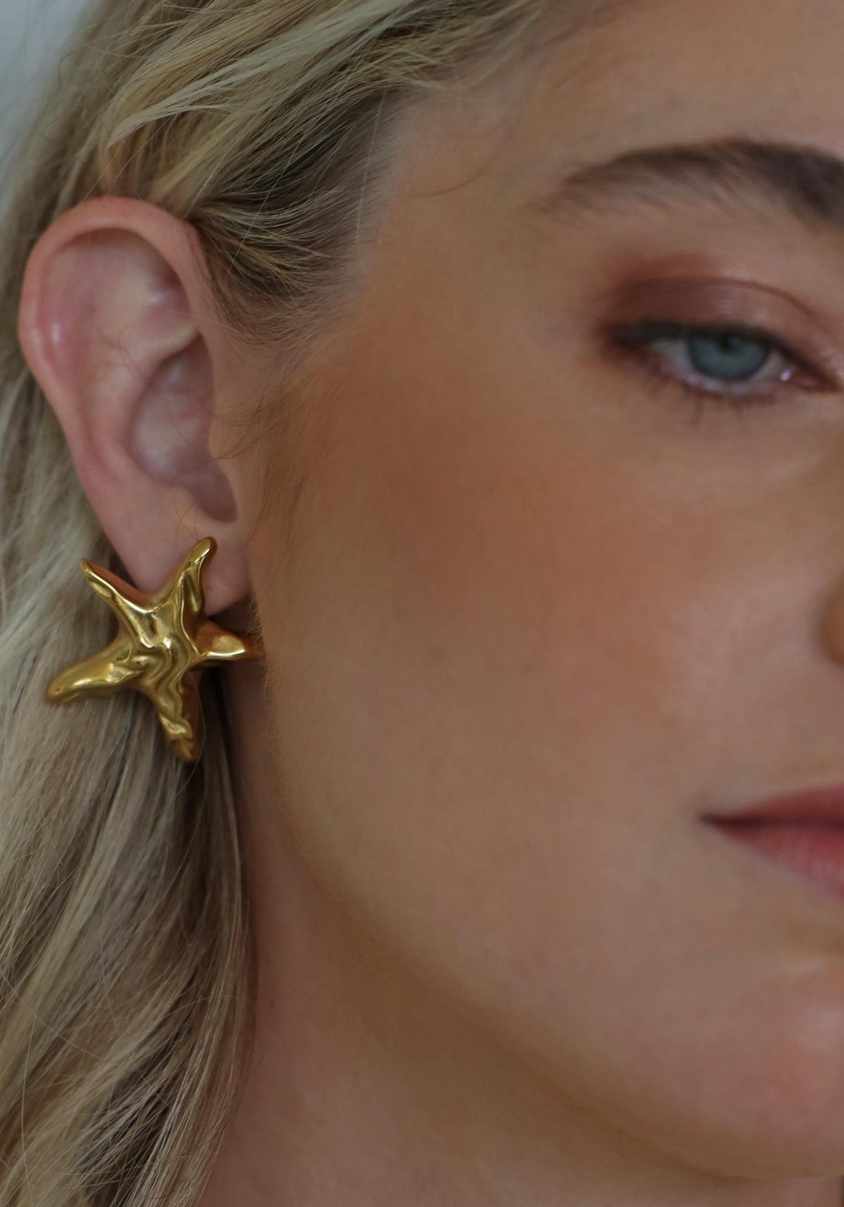 Mermaid Star Gold Earrings