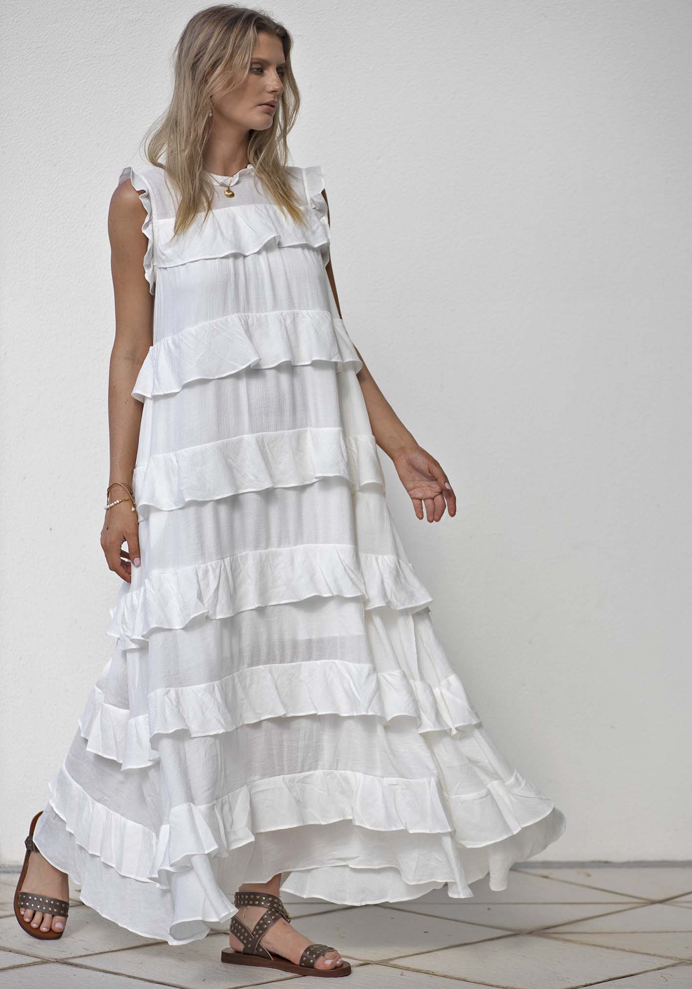 Monte Carlo Moments Maxi Dress | White Maxi Dress – THREE OF SOMETHING
