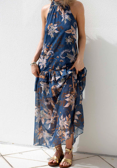Moonflower Sleeveless Floral Maxi Dress | Maxi Dress Australia