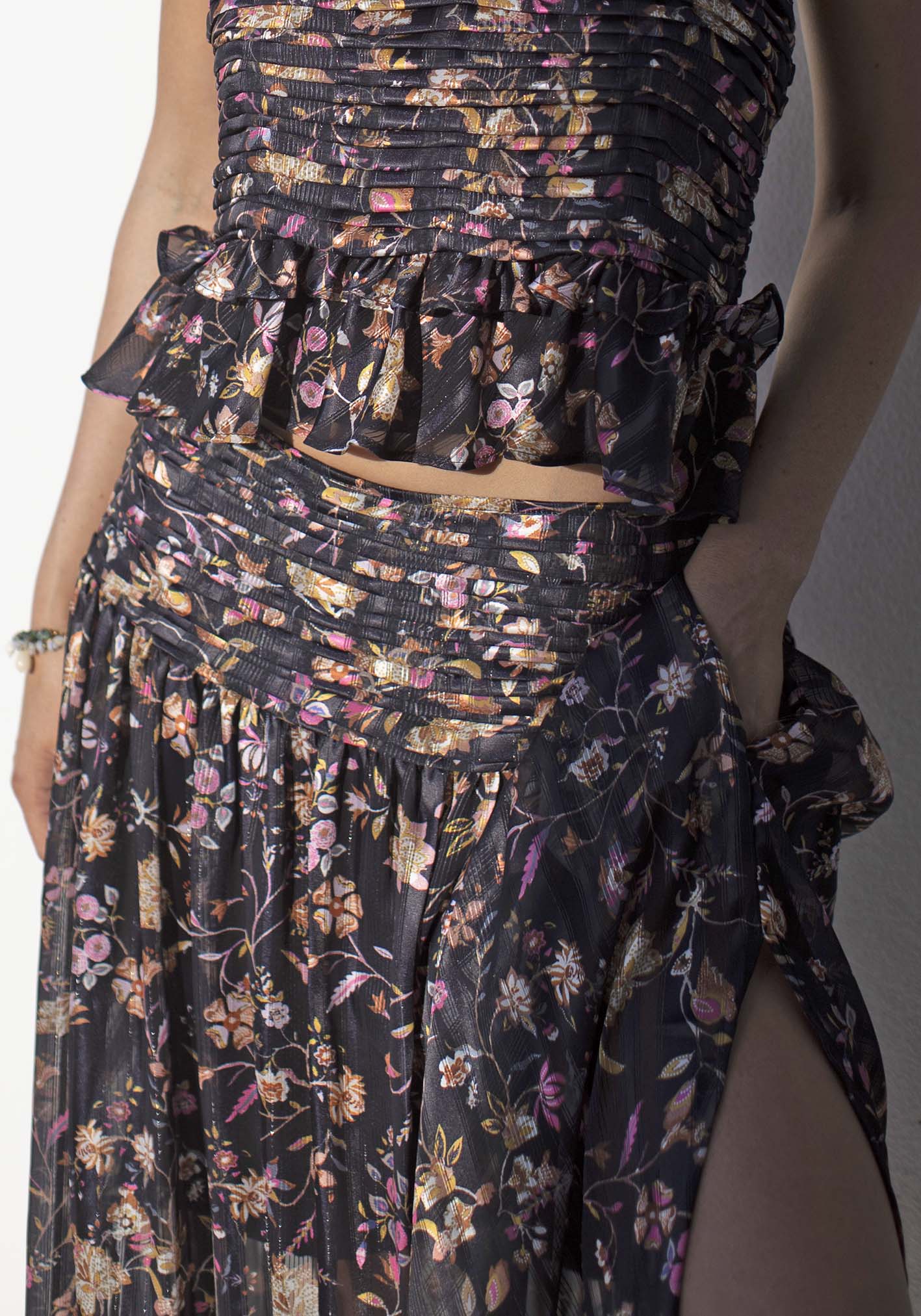 Night Chintz Maxi Skirt | Floral Maxi Skirt