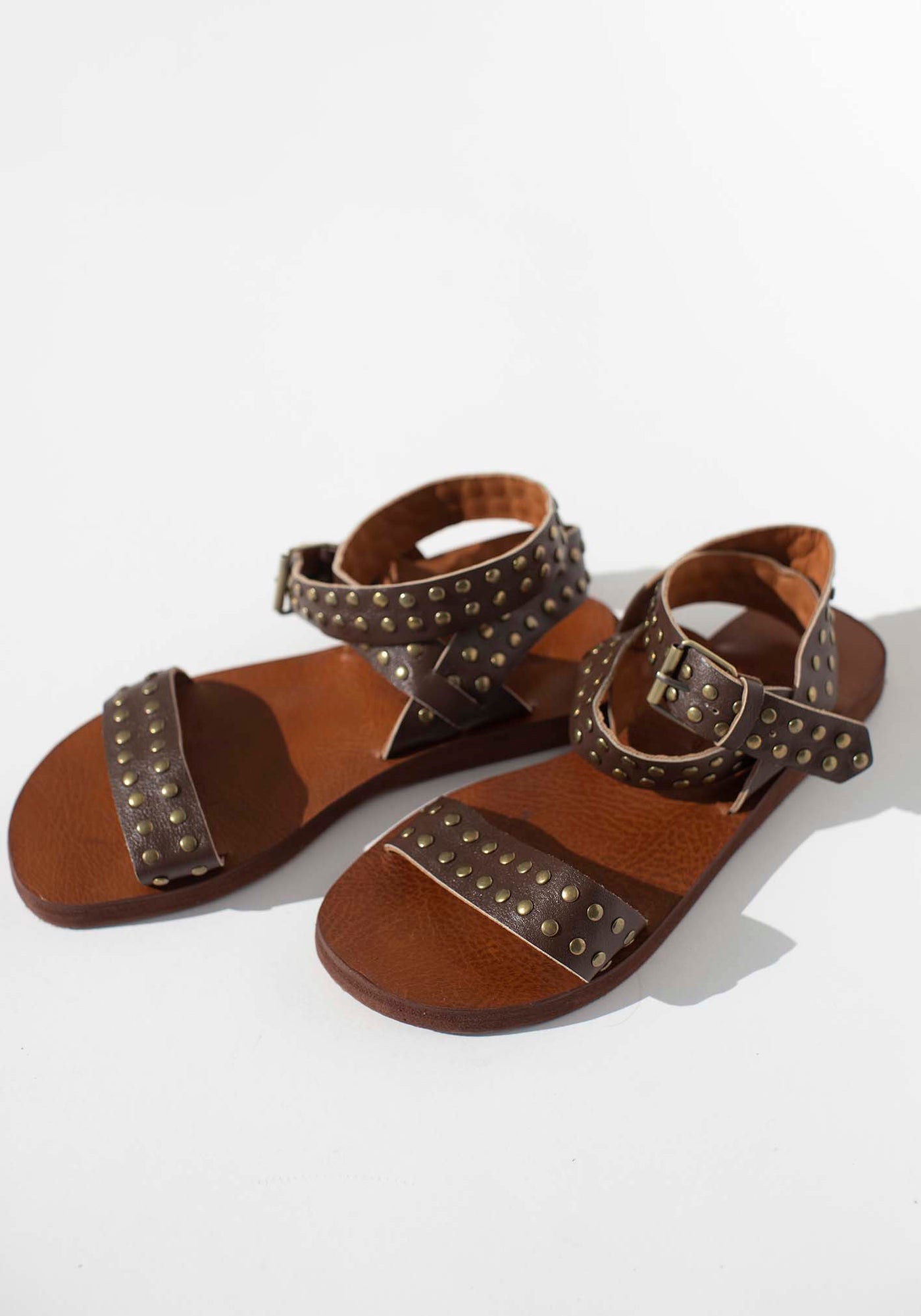 Nomad Brown Leather Sandal