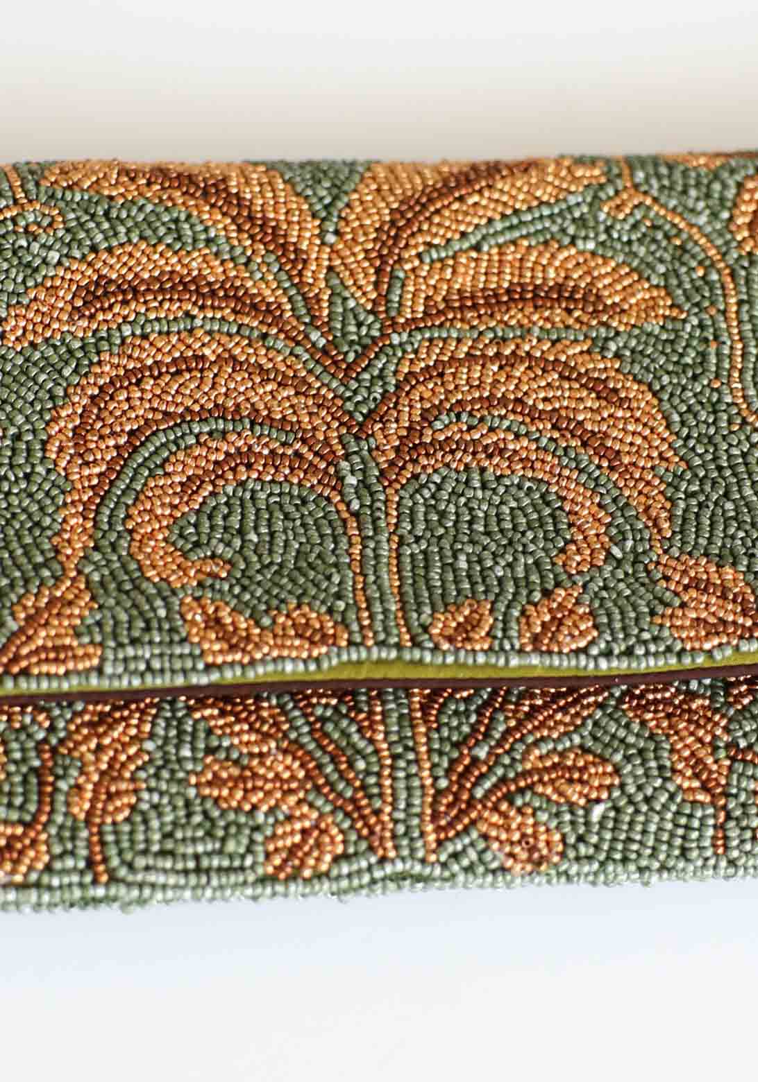 Oasis Hand Beaded Clutch Bag