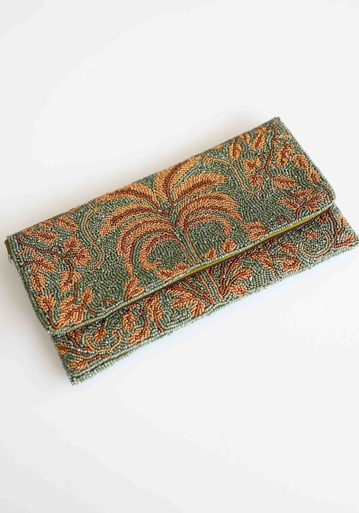 Oasis Hand Beaded Clutch Bag