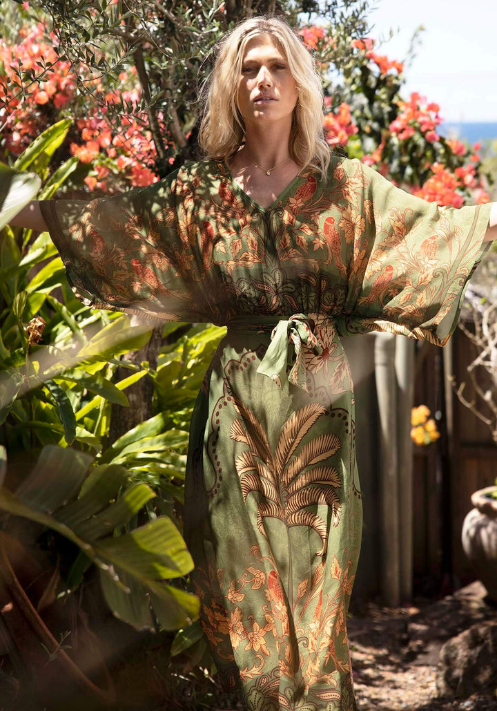 oasis resort wear green dress Oasis Resort Maxi Dress