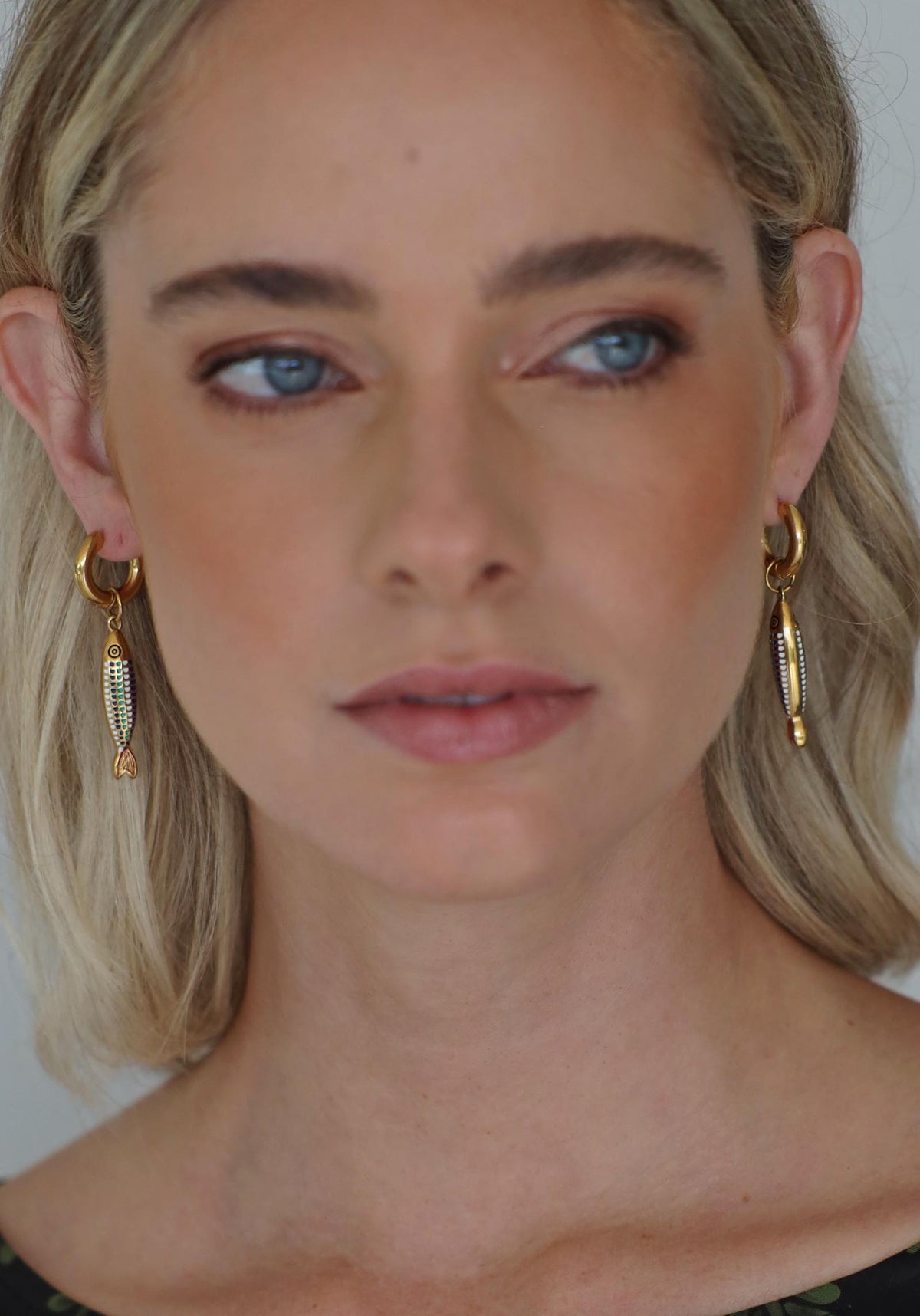 Ocean Spell Gold Fish Earrings