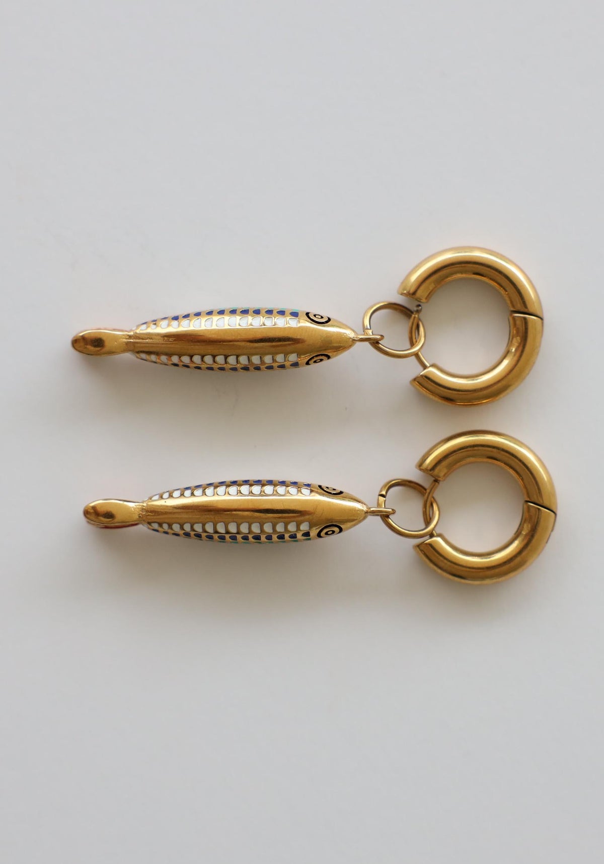 Ocean Spell Gold Fish Earrings