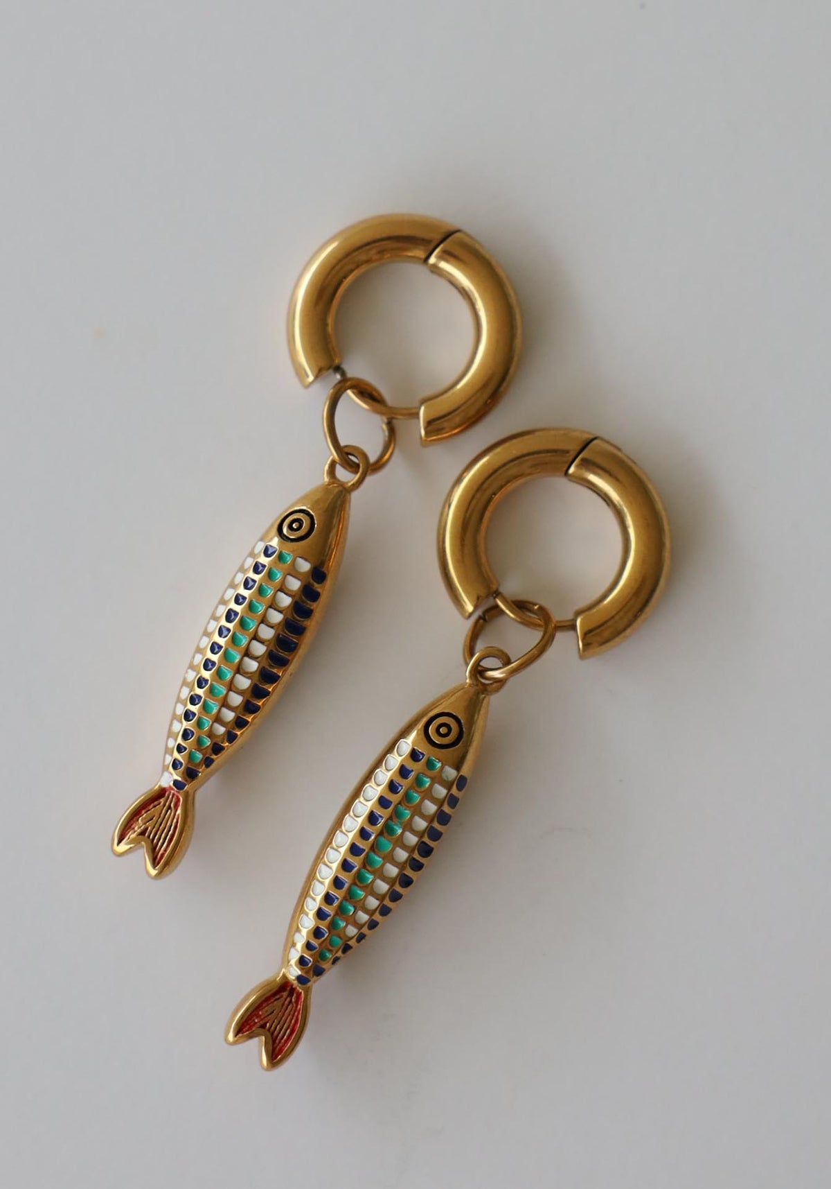 Ocean Spell Gold Fish Earrings